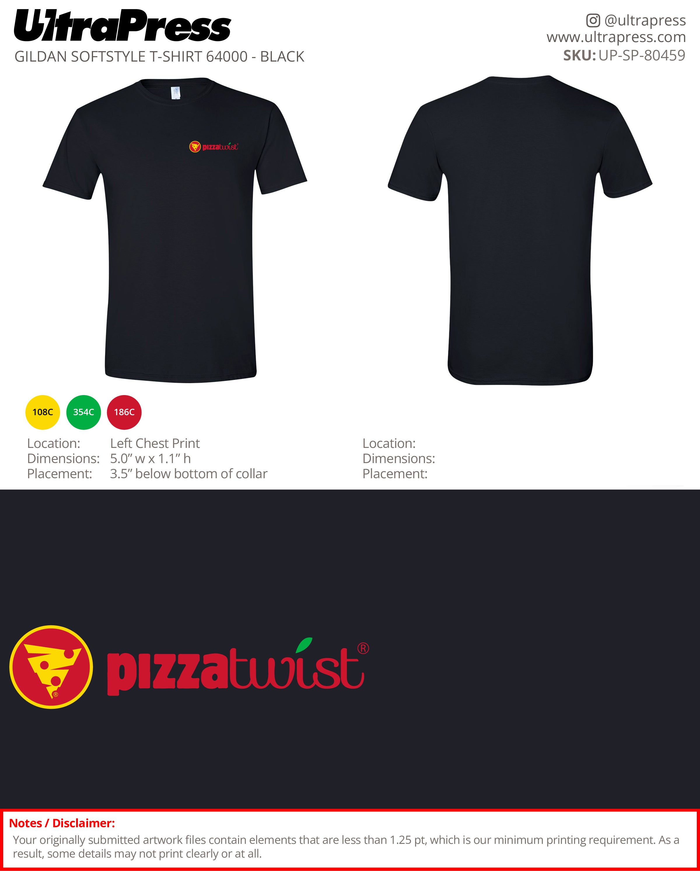 UP-SP-80459 Pizza Twist - Jasmeet Buttar 100 Min Qty (Bulk)