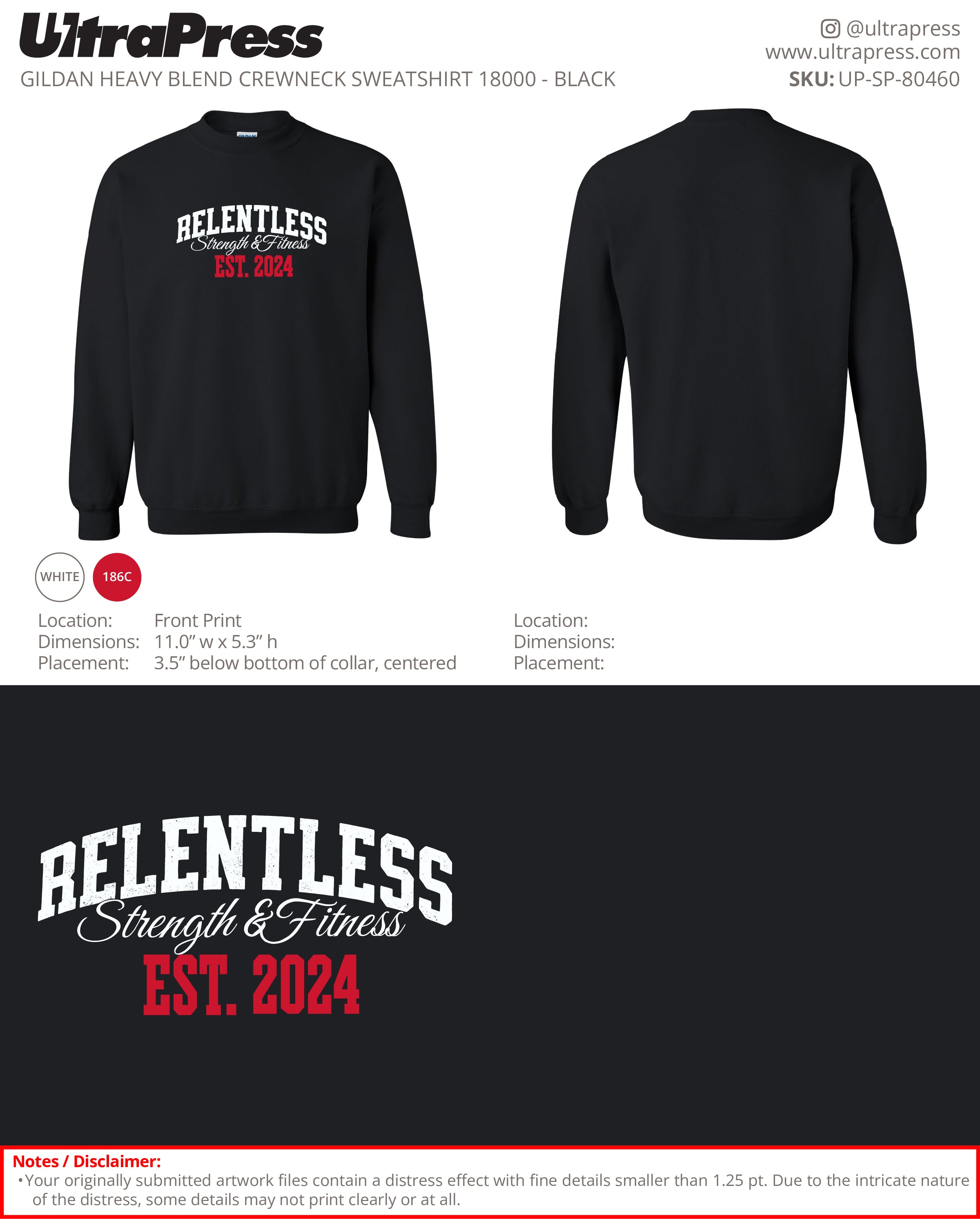 UP-SP-80460 RELENTLESS Strength & Fitness - Pamela Balderrama 50 Pieces Package (Bulk)