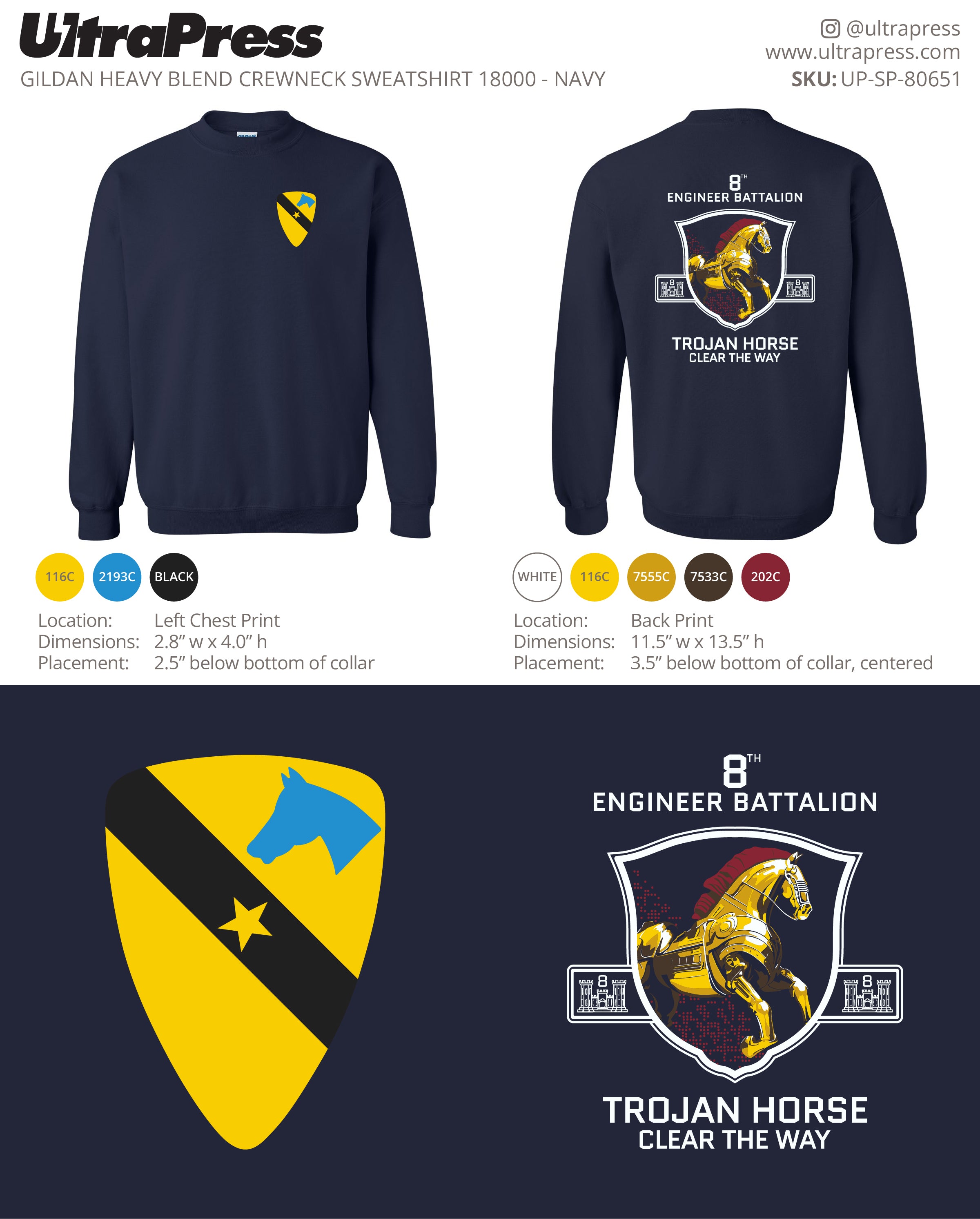 UP-SP-80651 8th Engineer Batallion - Danny Lawrence 50 Min Qty (Bulk)