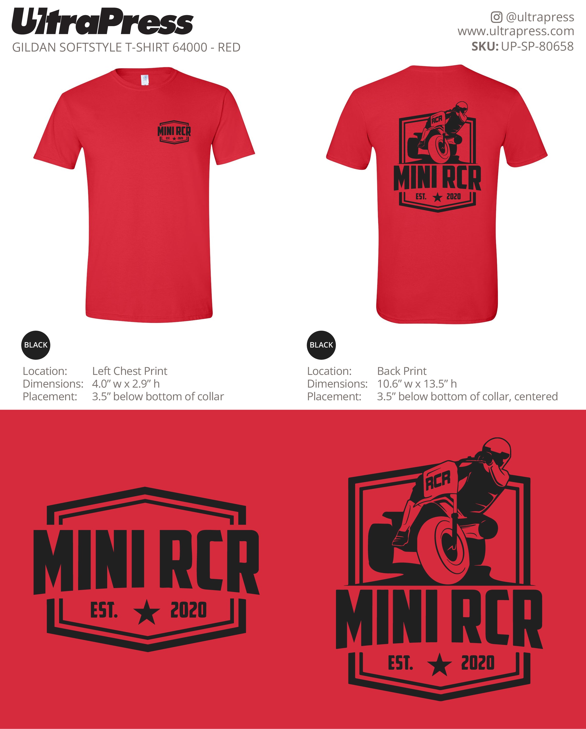 UP-SP-80658 Mini RCR Design - Ben Drolet 100 Min Qty (Bulk)