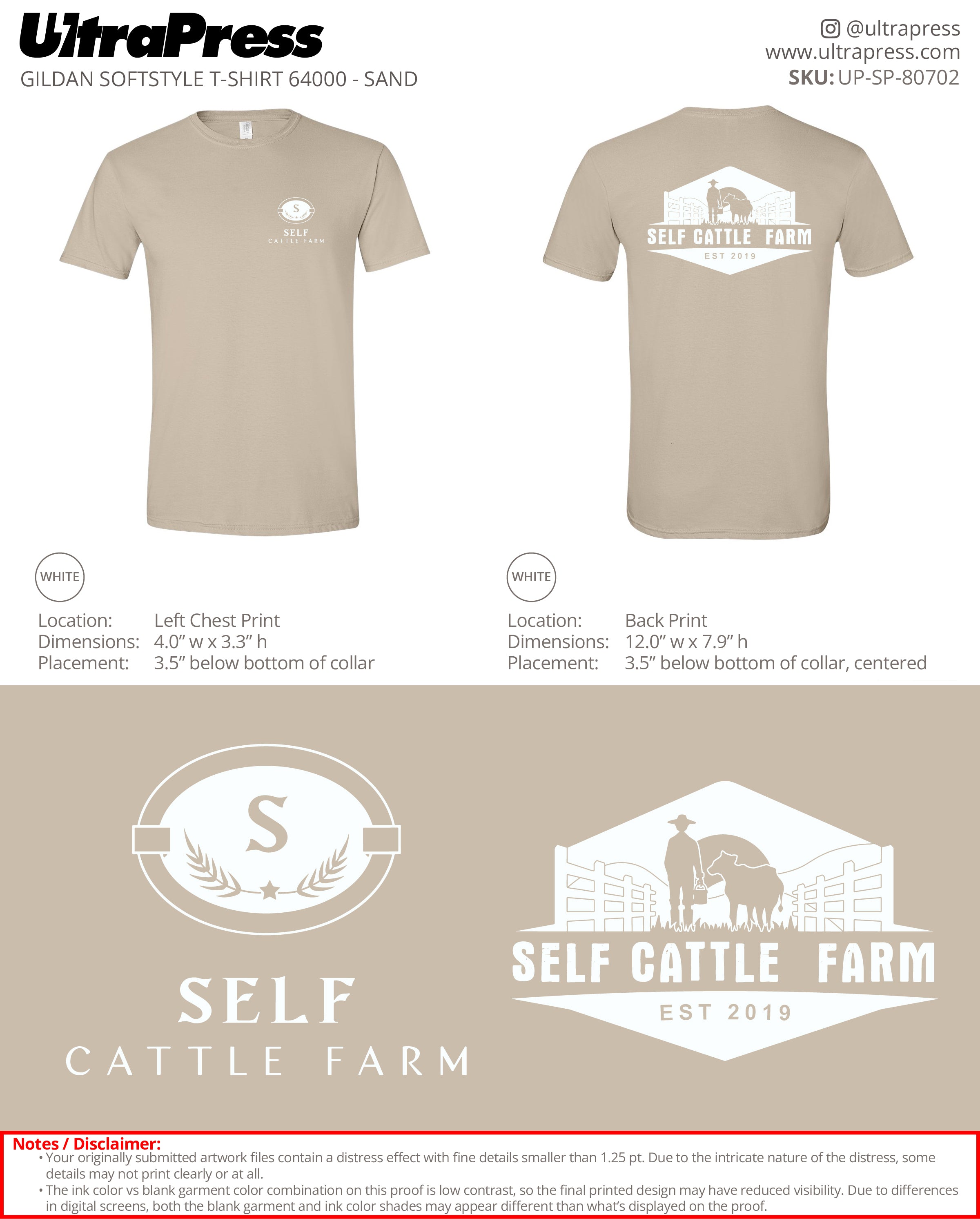 UP-SP-80702 Self Cattle Farm - Billy J Self 100 Min Qty (Bulk)