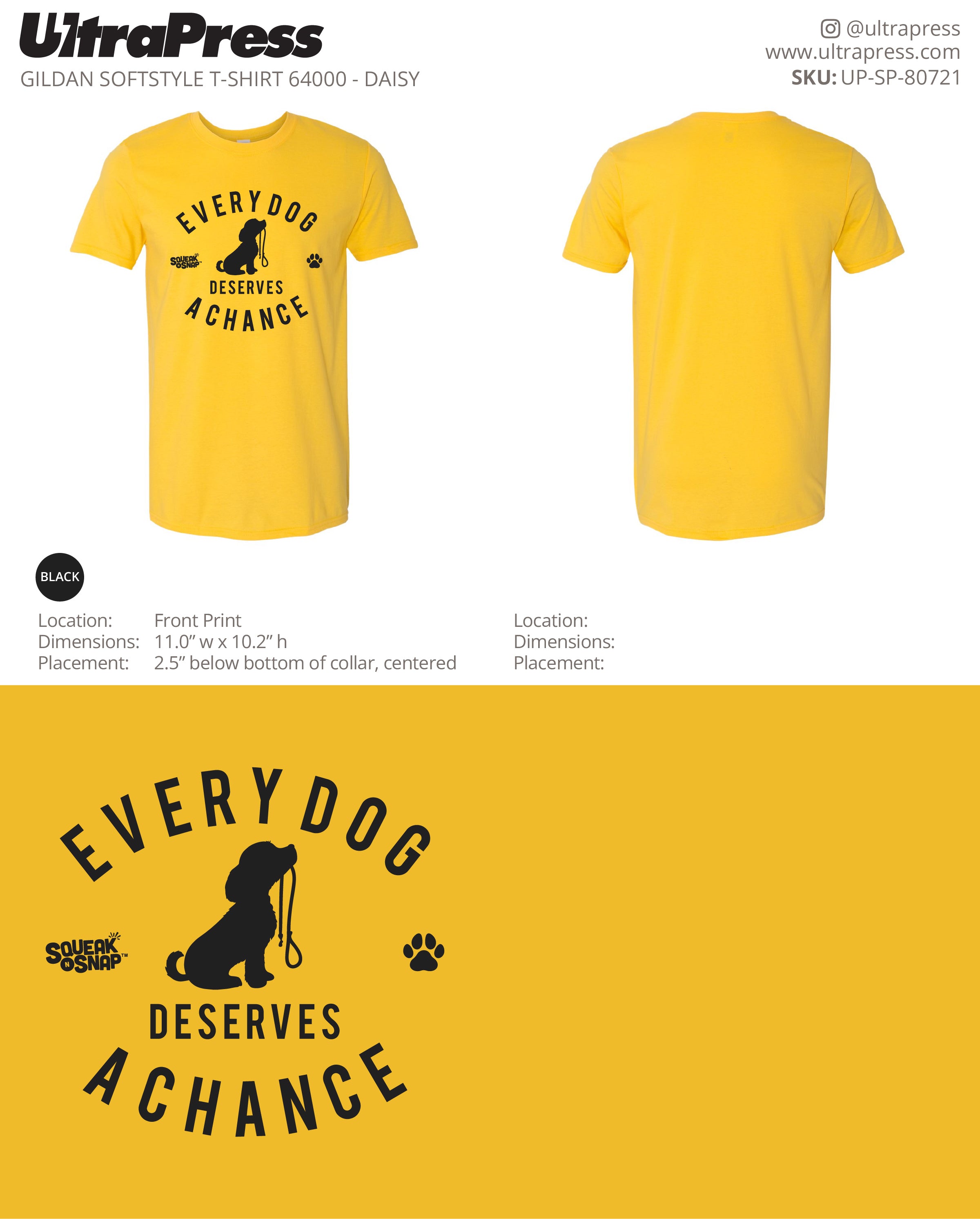 UP-SP-80721 Every Dog Deserves a Chance - Pooja Kanuga 100 Min Qty (Bulk)