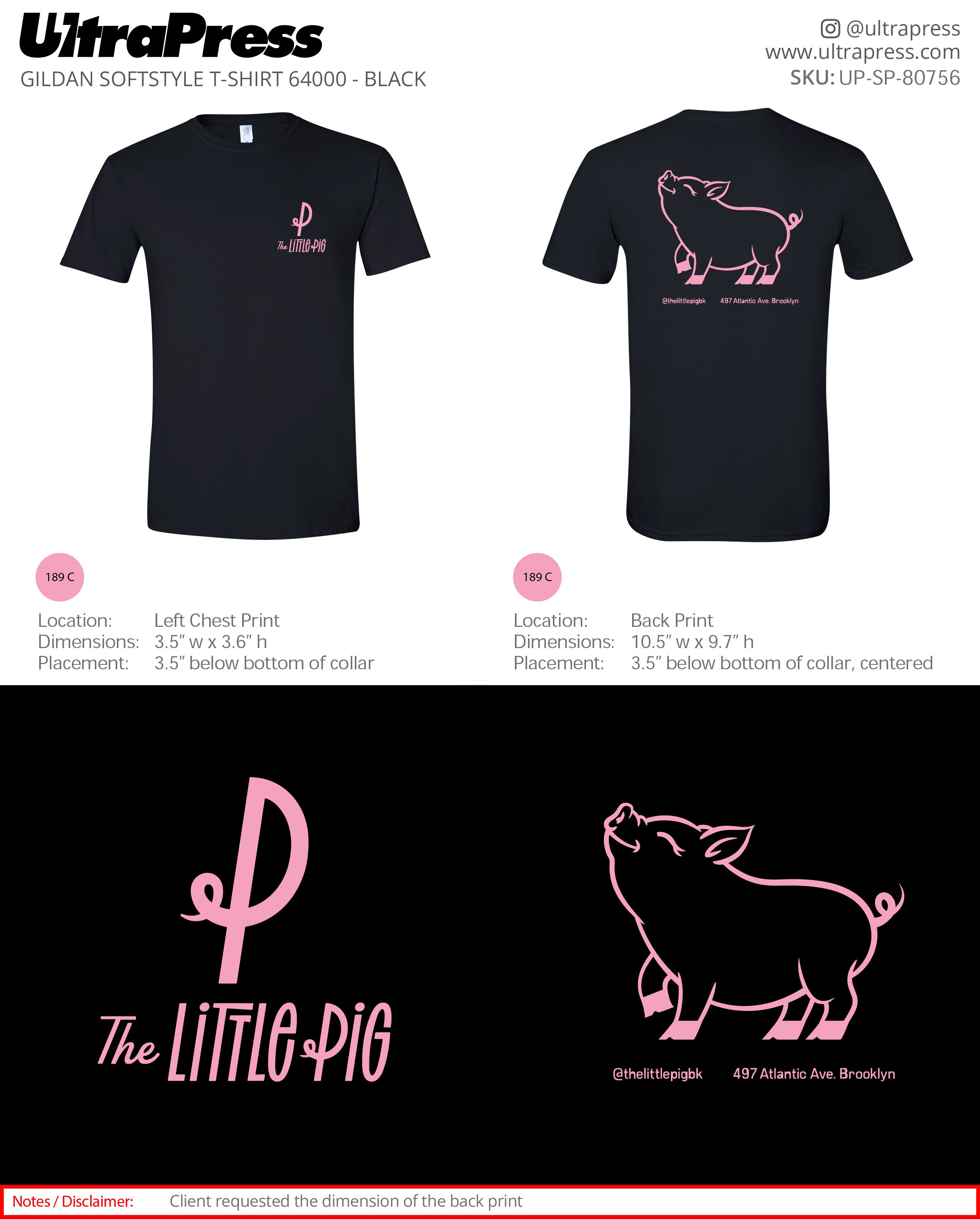 UP-SP-80756 The Little Pig - Chad Borgstadt - 100 Min Qty - Package Deal (Bulk)