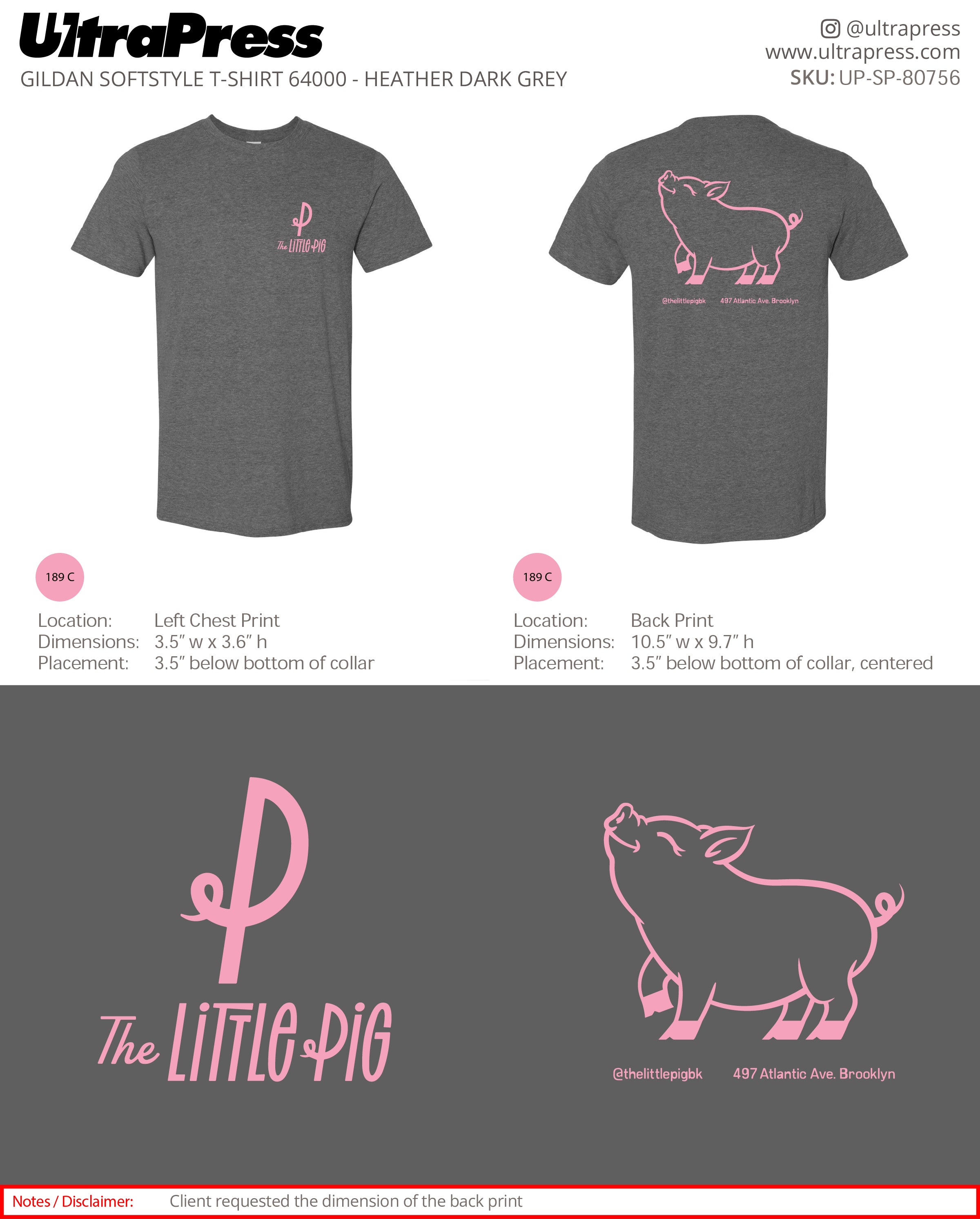 UP-SP-80756 The Little Pig - Chad Borgstadt - 100 Min Qty - Package Deal (Bulk)