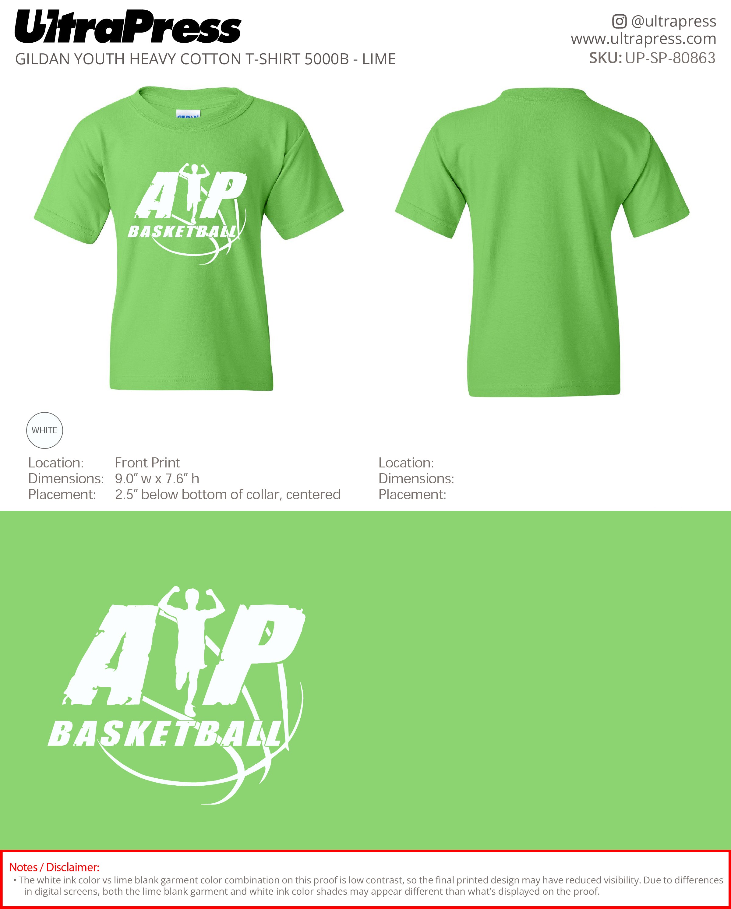 UP-SP-80863 AP Basketball Shirts - Kimberly Maxwell 100 Min Qty (Bulk)