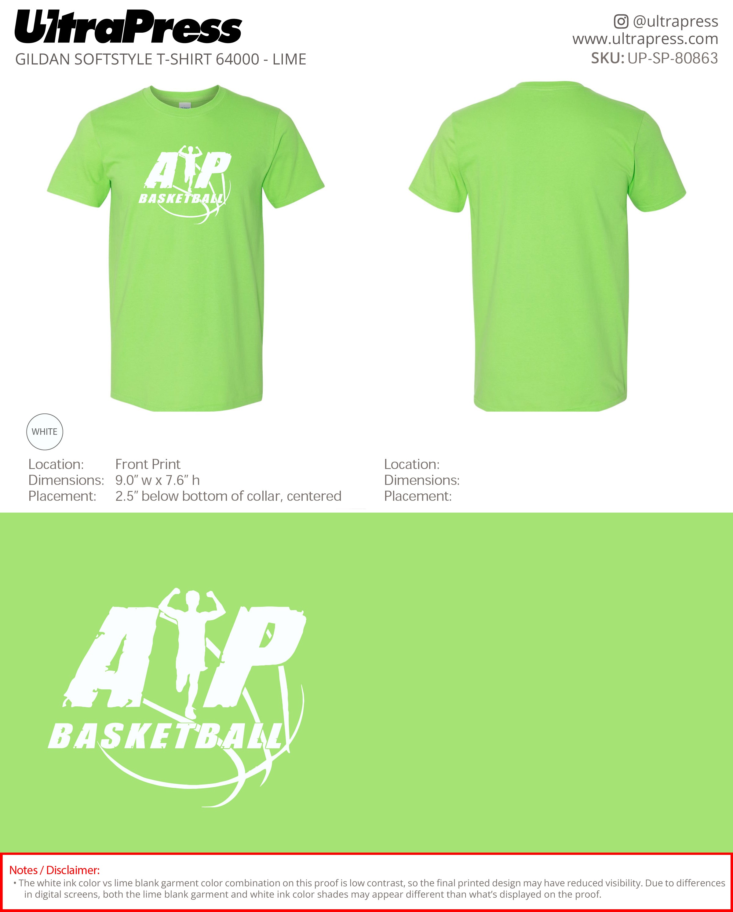 UP-SP-80863 AP Basketball Shirts - Kimberly Maxwell 100 Min Qty (Bulk)