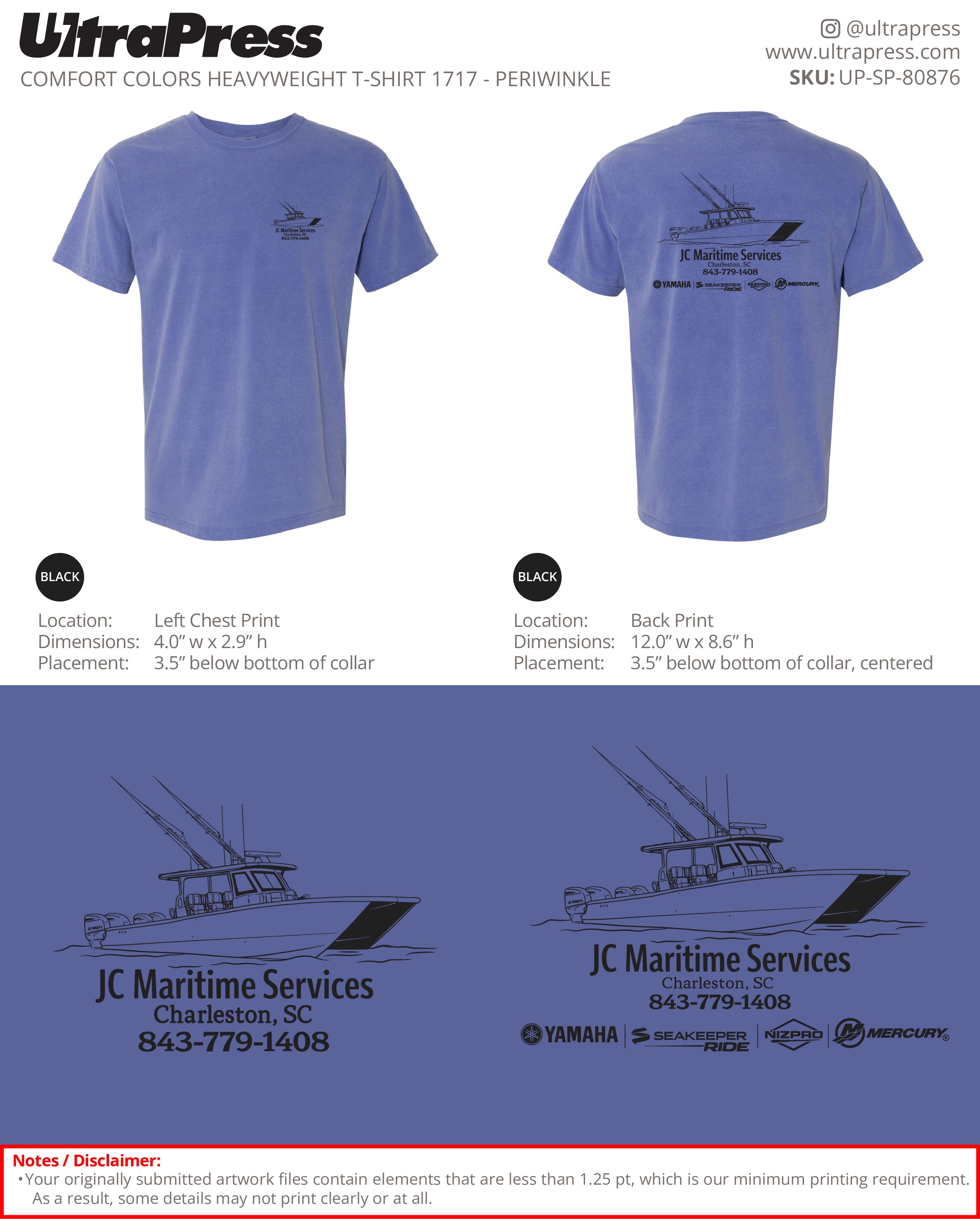 UP-SP-80876 JC Maritime Services - John Cetin 24 Min Qty (Bulk)