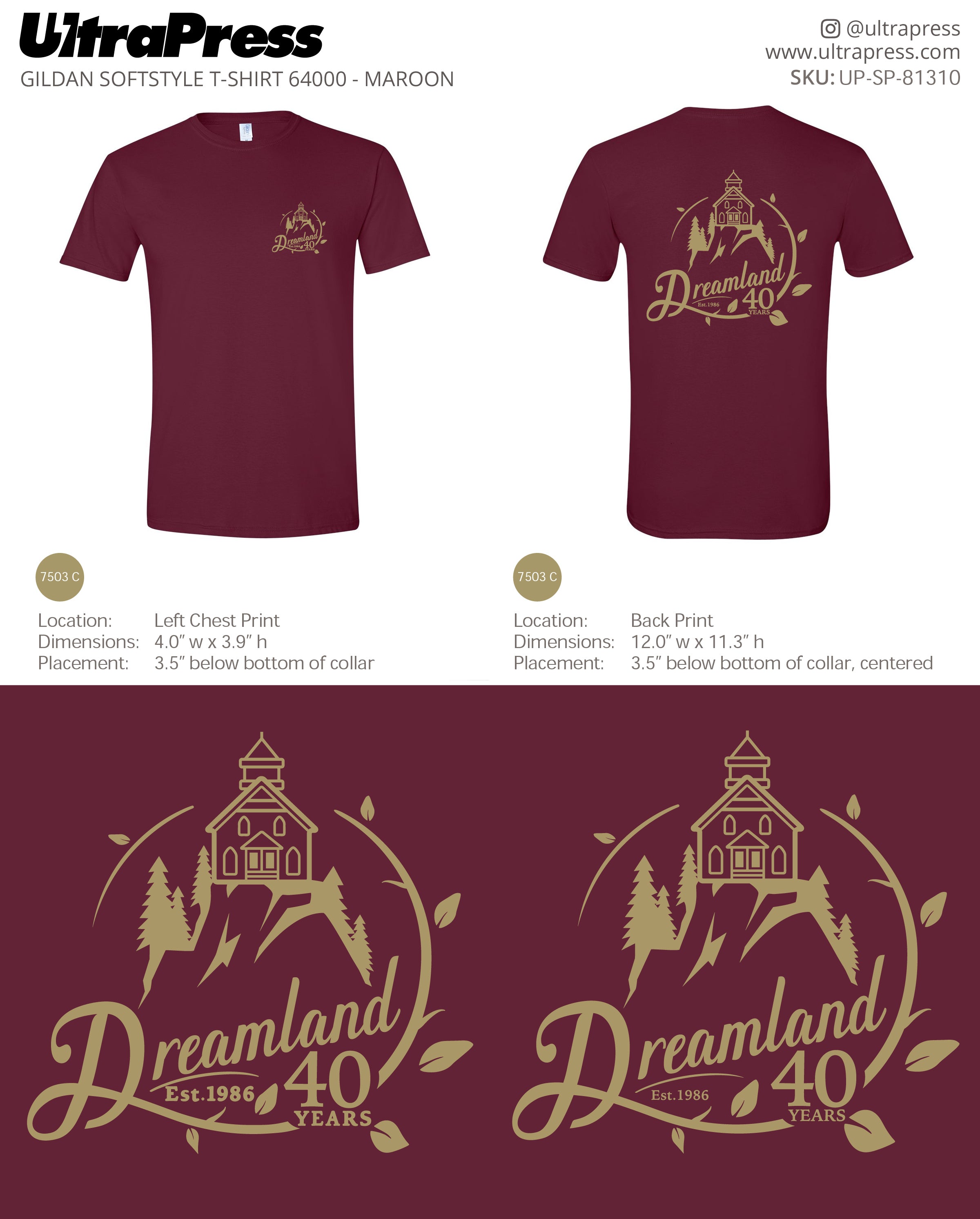 UP-SP-81310 Dreamland 40 years - A.J. Chippero 100 Min Qty (Bulk)