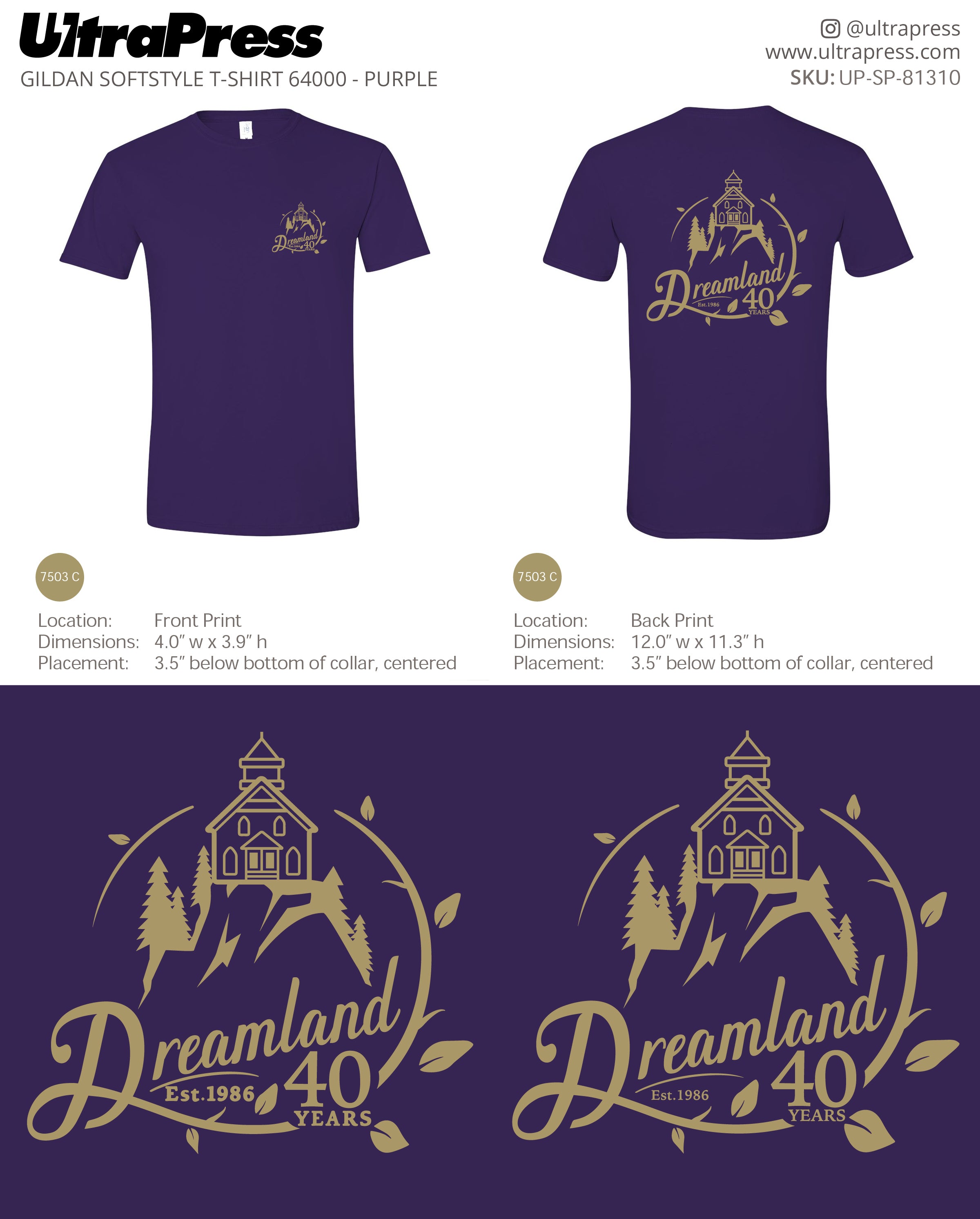UP-SP-81310 Dreamland 40 years - A.J. Chippero 100 Min Qty (Bulk)