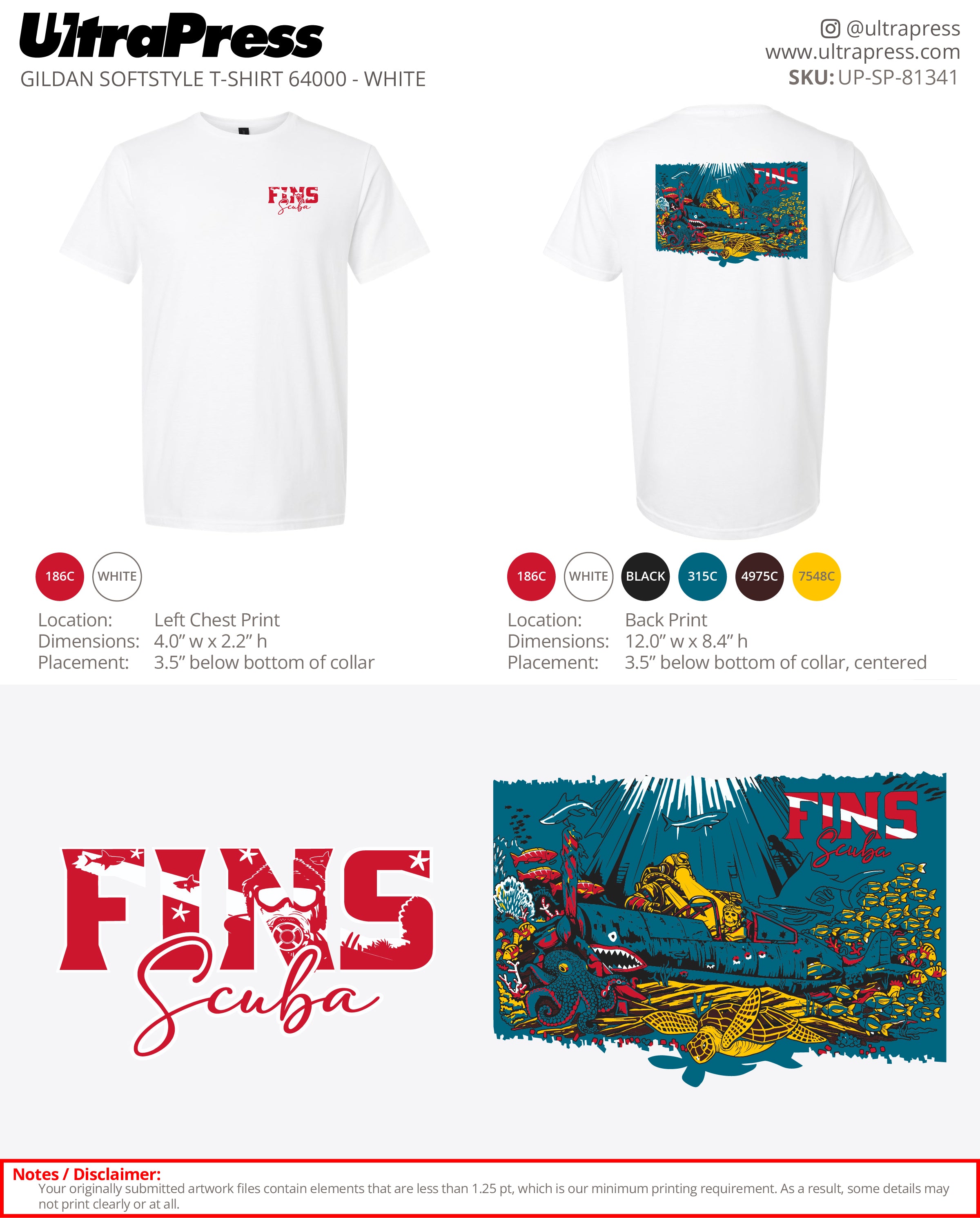 UP-SP-81341 Fins Scuba - Kevin Lansdowne 100 Min Qty (Bulk)
