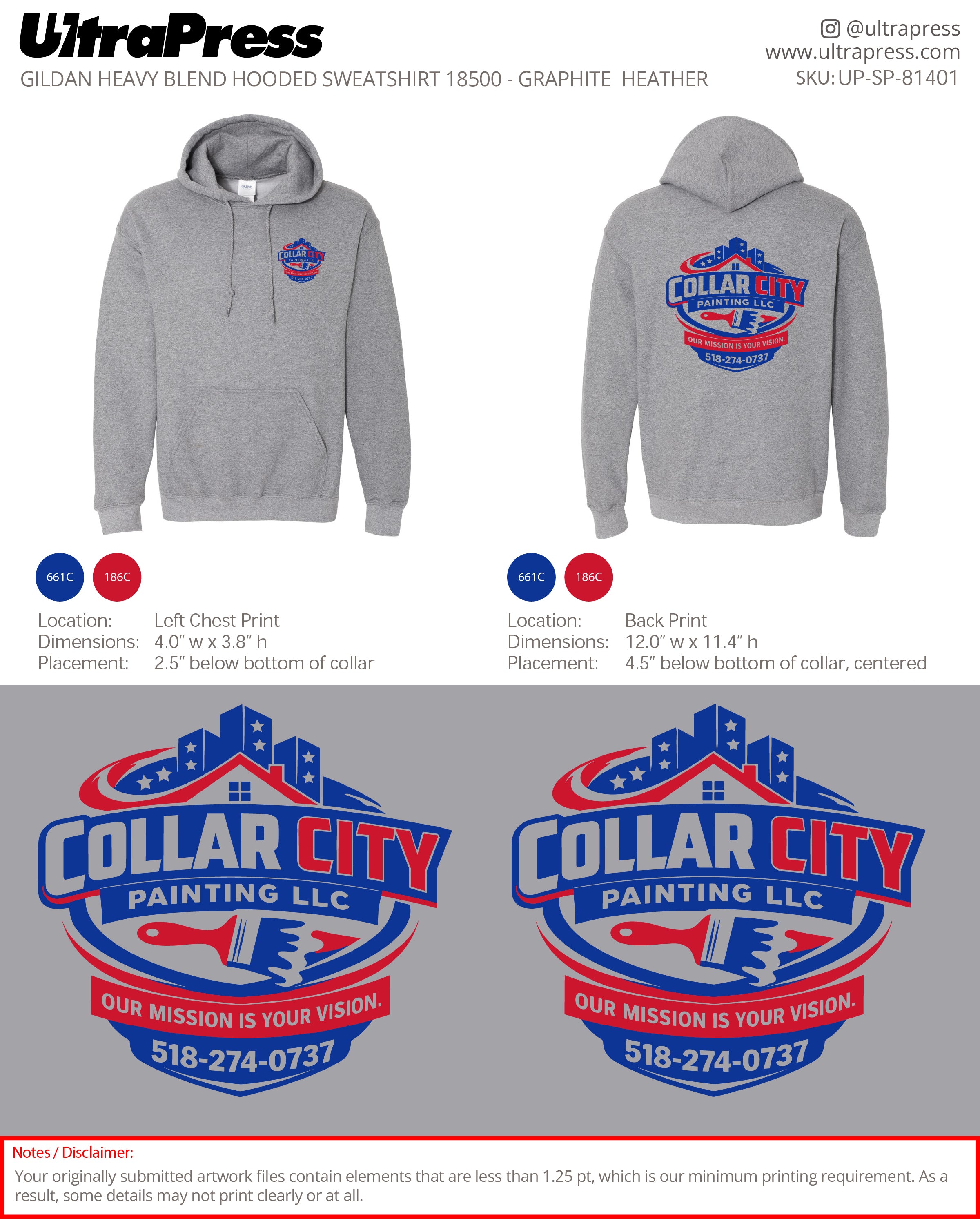 UP-SP-81401 Collar City Hoodies - Edward McAvoy 50 Pieces Package Deal (Bulk)