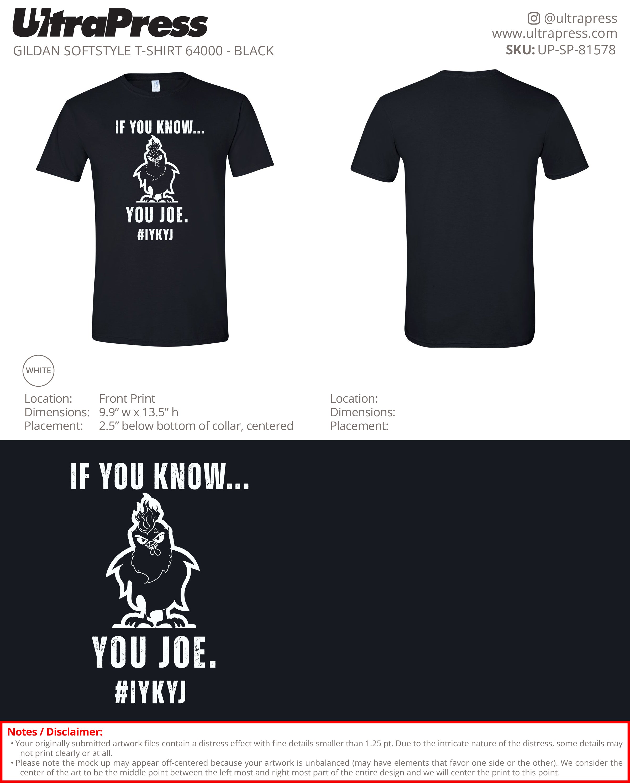 UP-SP-81578 If you know you Joe - Brandon Wilhelm 100 Min Qty (Bulk)