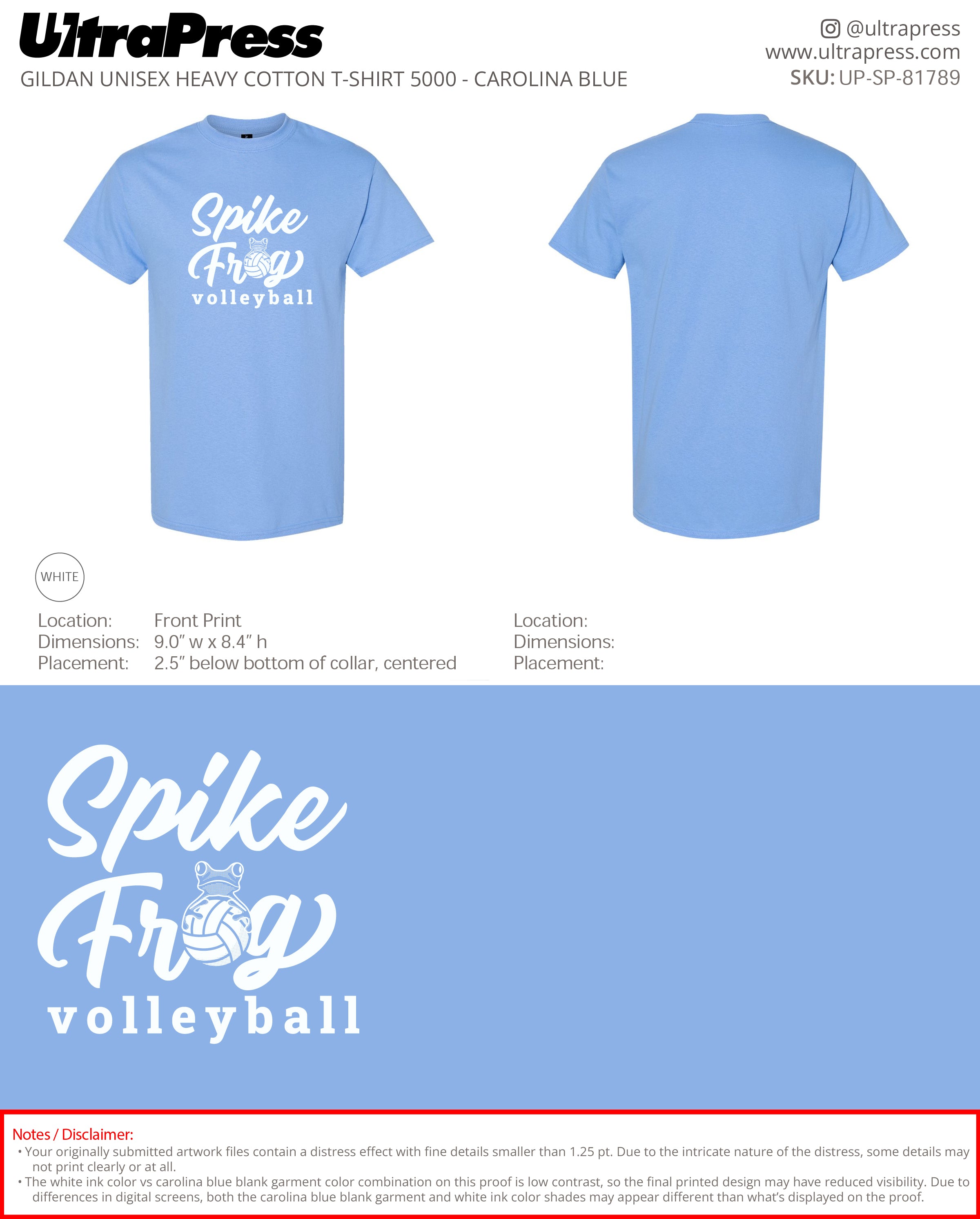 UP-SP-81789 Spike Frog Junior - Melissa Hinnant 100 Min Qty (Bulk)