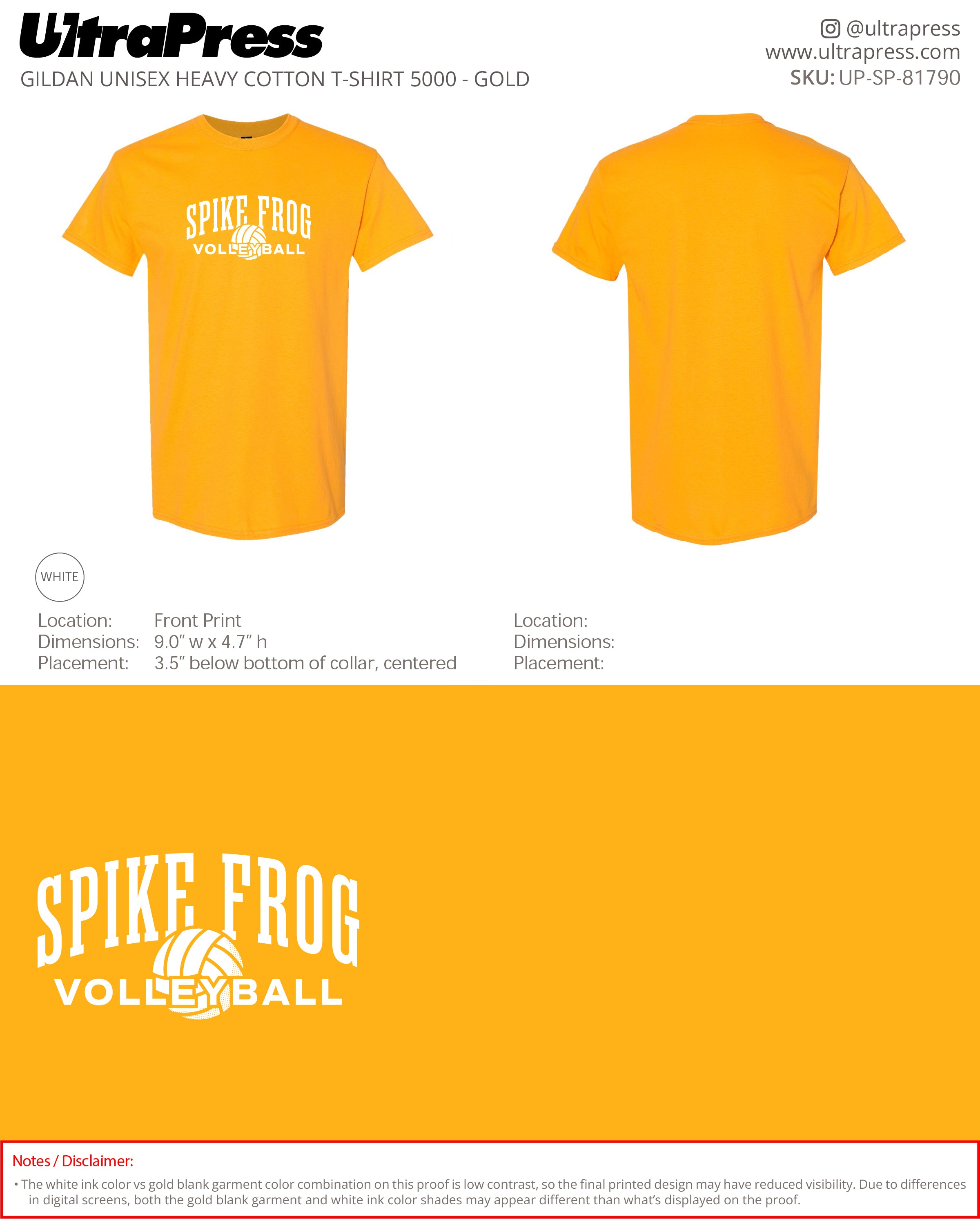 UP-SP-81790 Spike Frog Boss - Melissa Hinnant 24 Min Qty (Bulk)