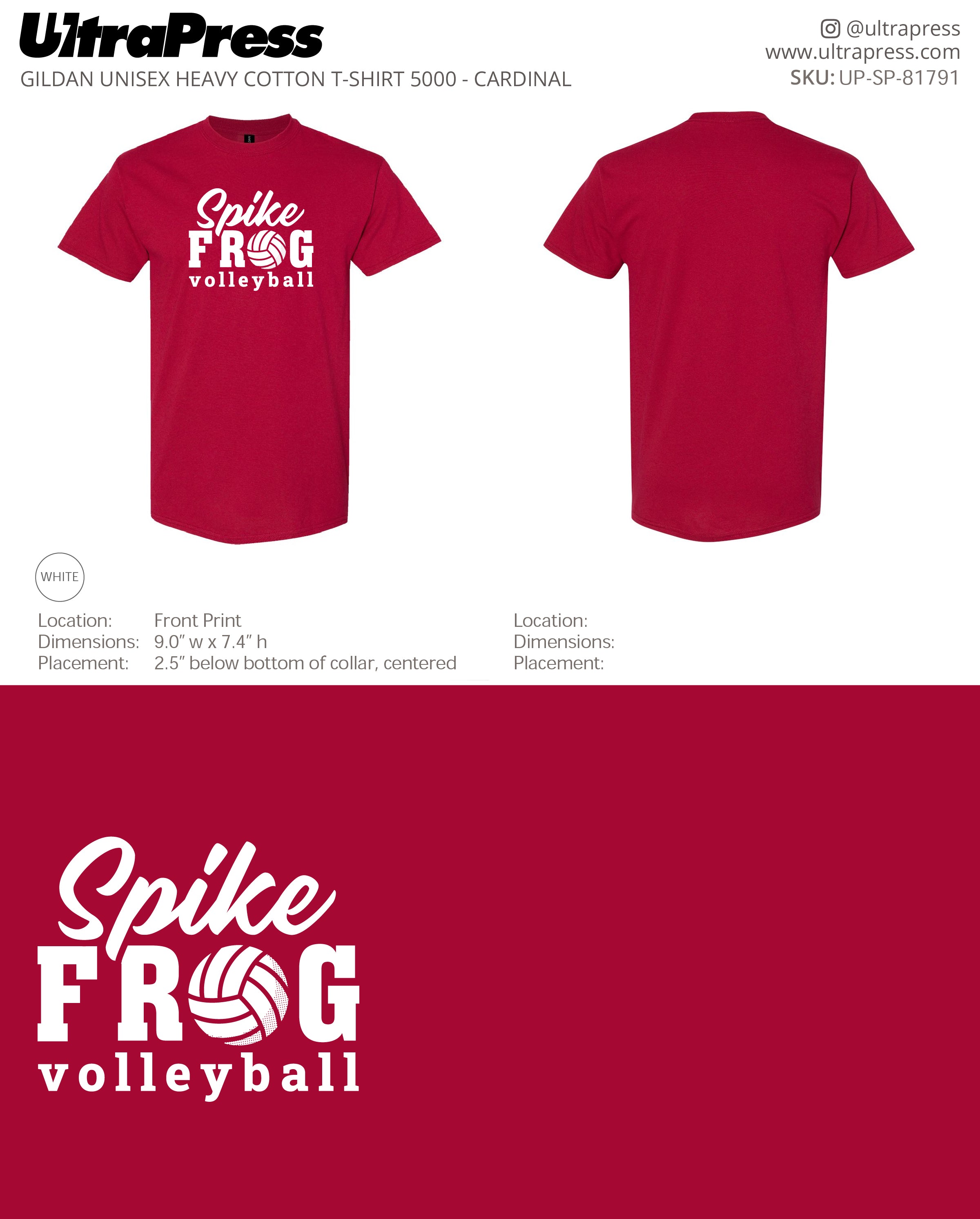 UP-SP-81791 Spike Frog Spike - Melissa Hinnant 100 Min Qty (Bulk)