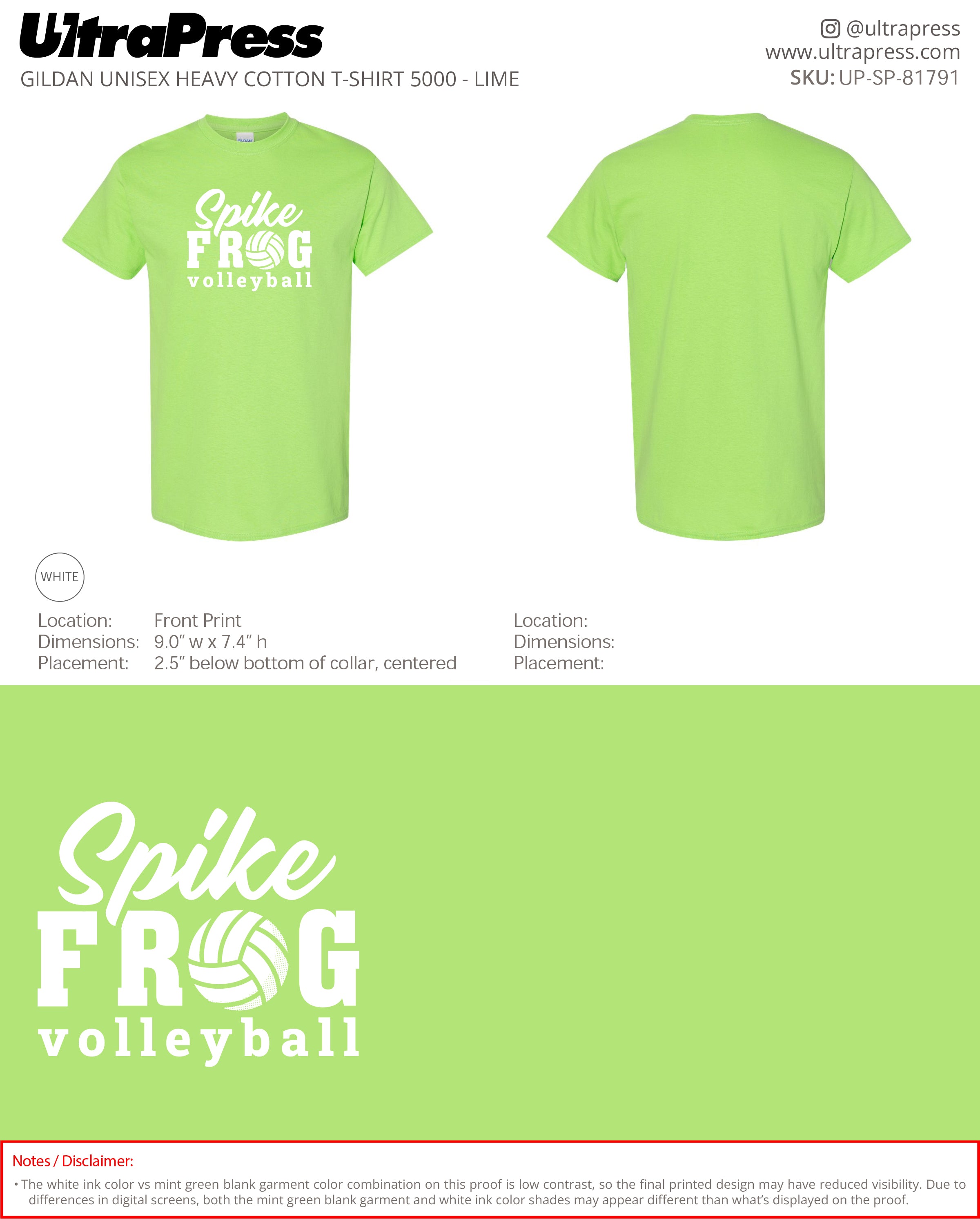 UP-SP-81791 Spike Frog Spike - Melissa Hinnant 100 Min Qty (Bulk)