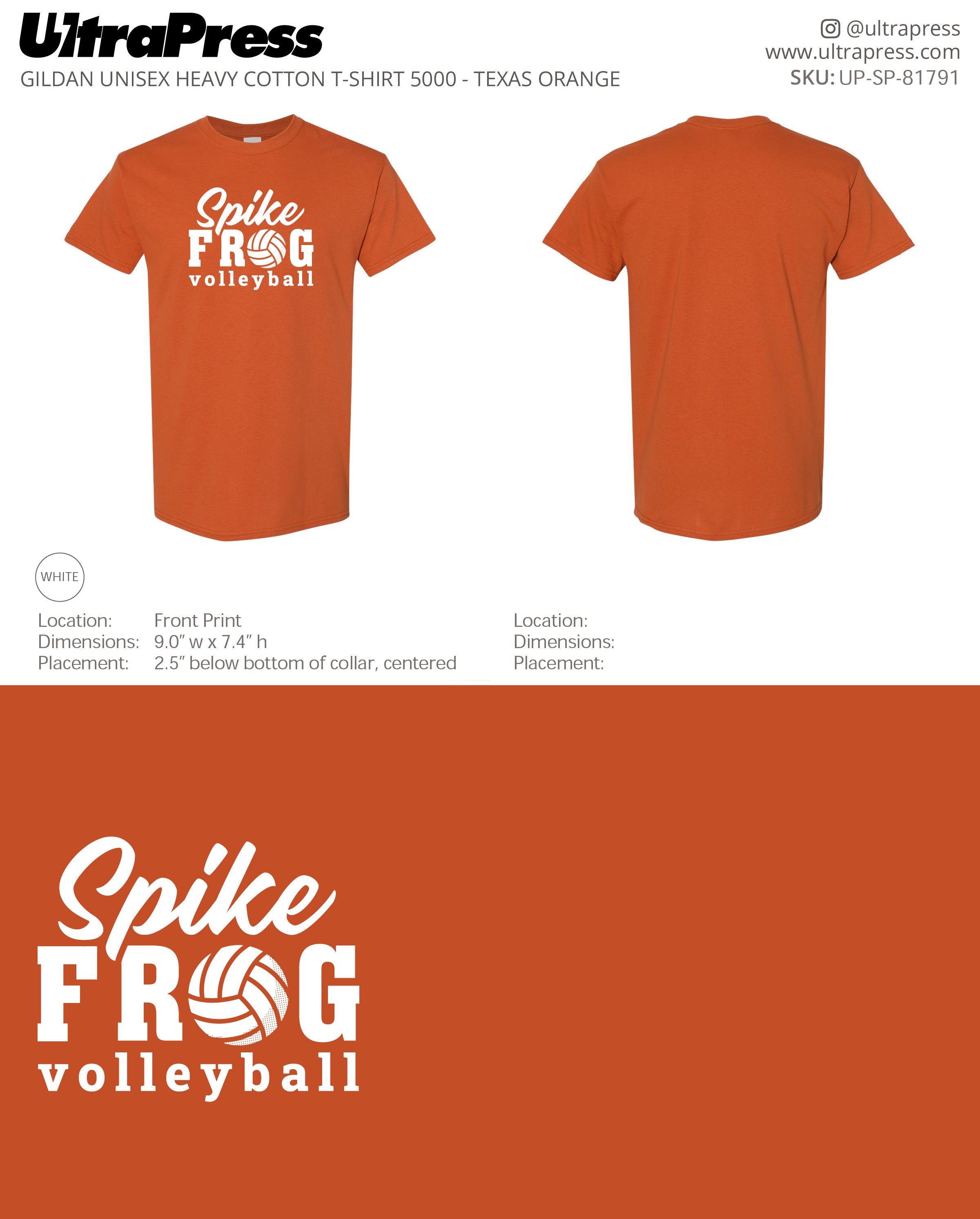 UP-SP-81791 Spike Frog Spike - Melissa Hinnant 100 Min Qty (Bulk)