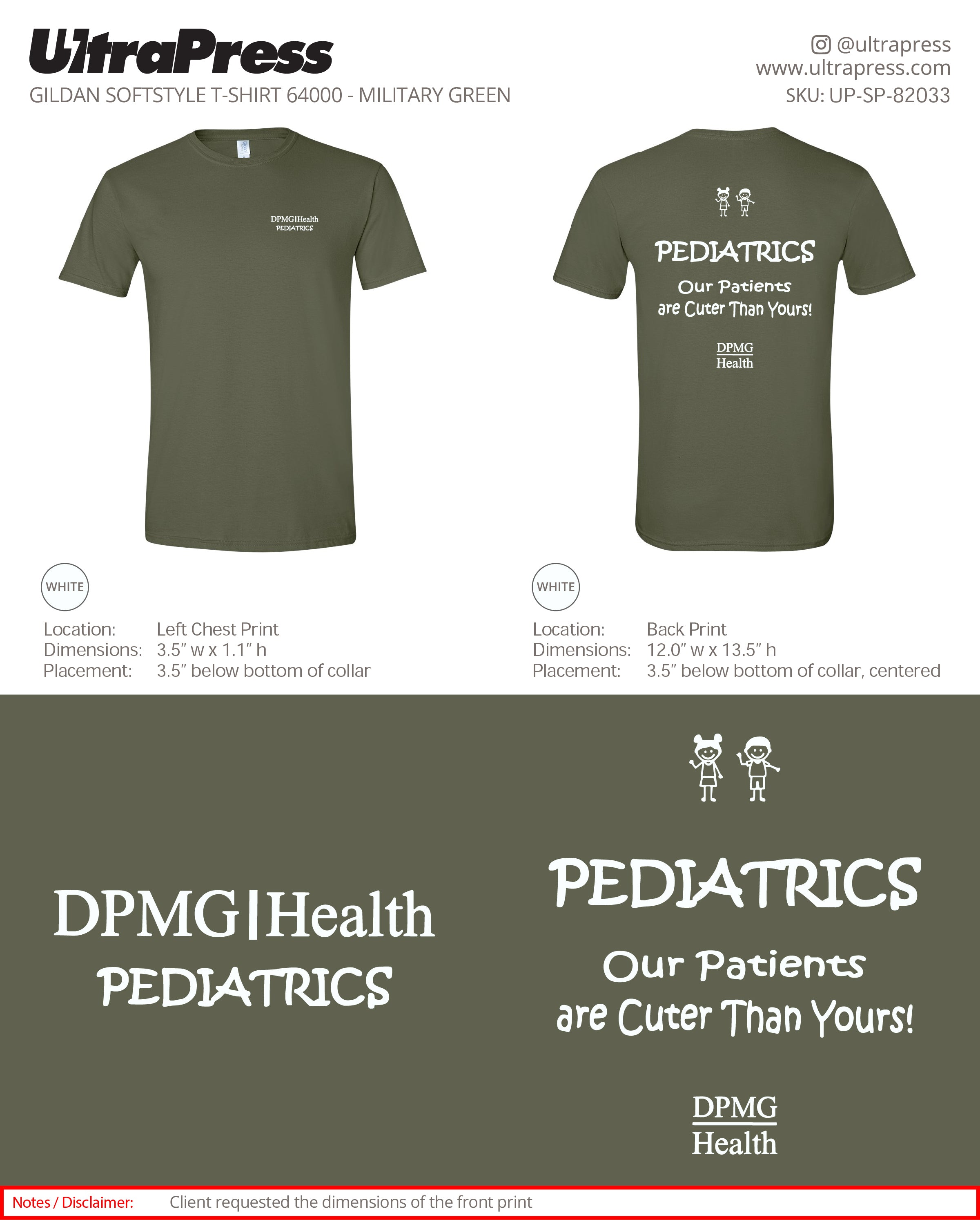 UP-SP-82033 DPMG Health Pediatrics - Alma Hernandez 100 Pieces Package Deal (Bulk)