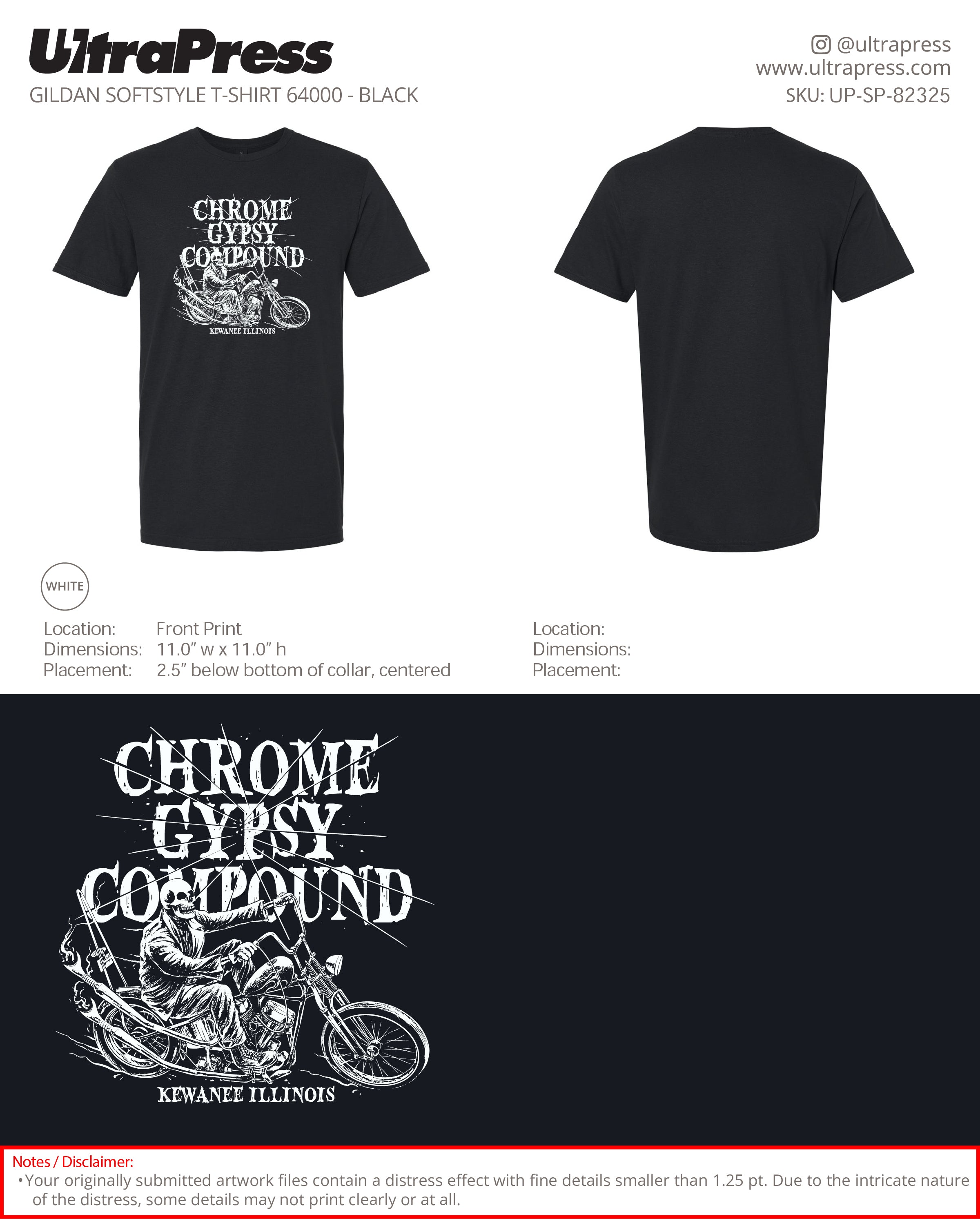 UP-SP-82325 Chrome Gipsy Compound (skeleton riding a motorcycle)- Katrina Oleson 100 Pieces Package Deal (Bulk)
