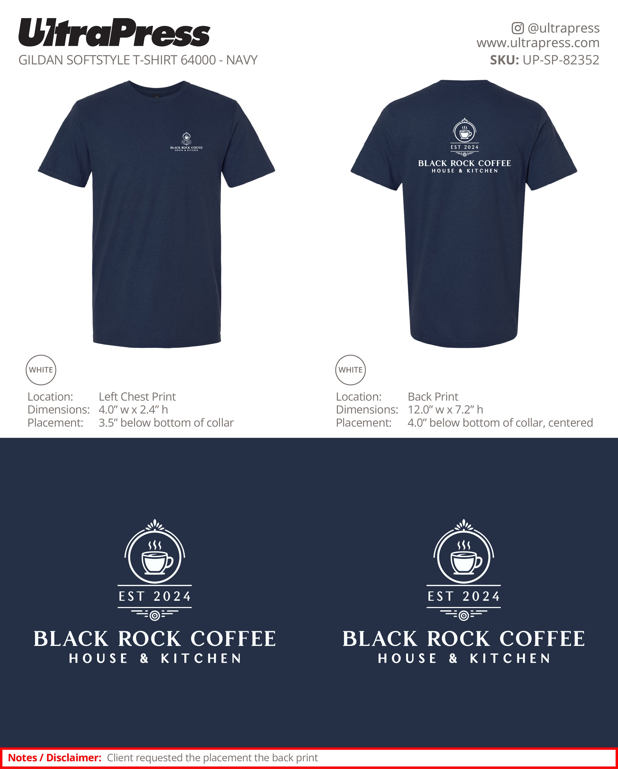 UP-SP-82352 Black Rock Coffee - Kemal Cecunjanin 100 Pieces Package Deal (Bulk)