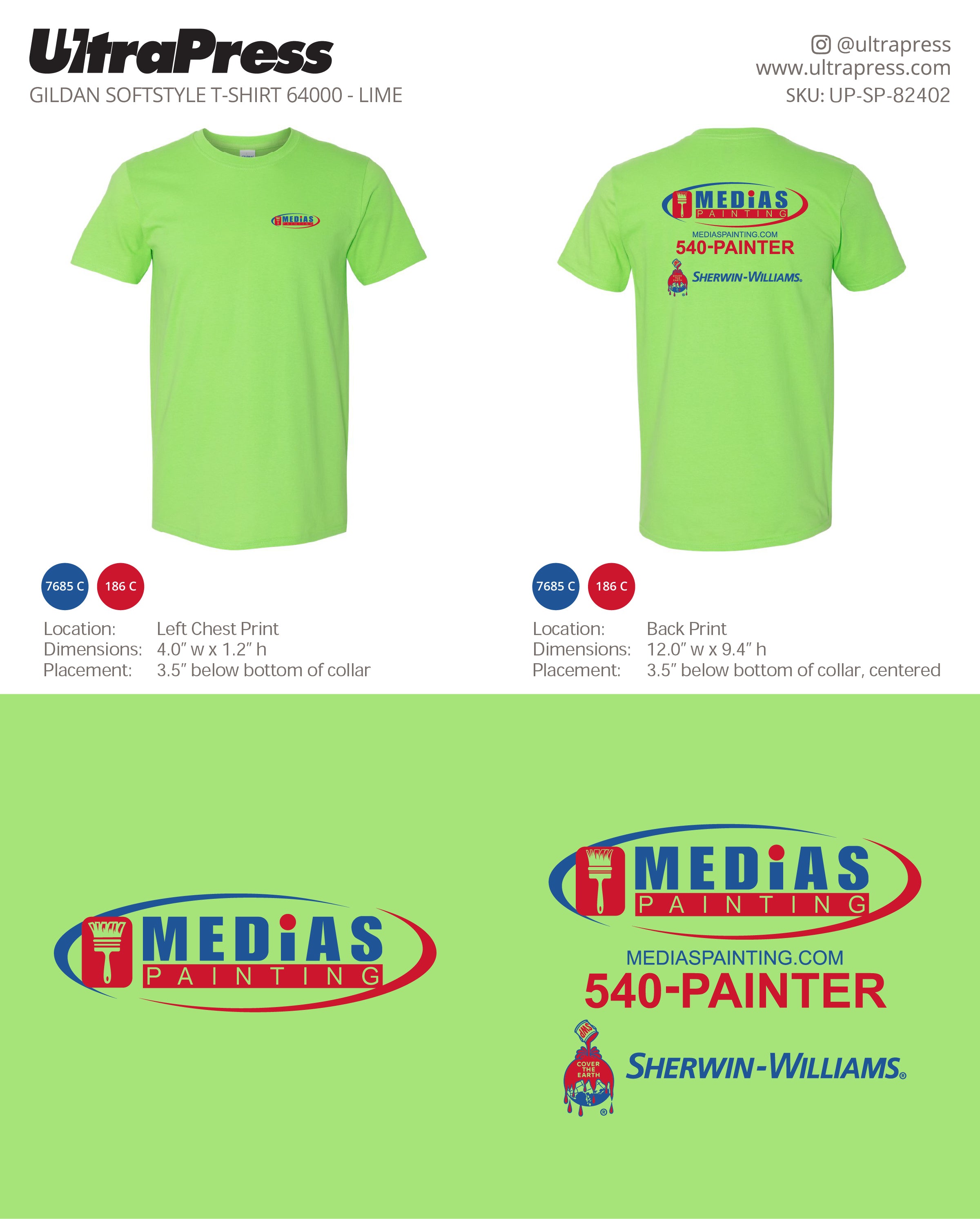 UP-SP-82402 Medias Painting - Sherwin Williams 24 Min Qty (Bulk)