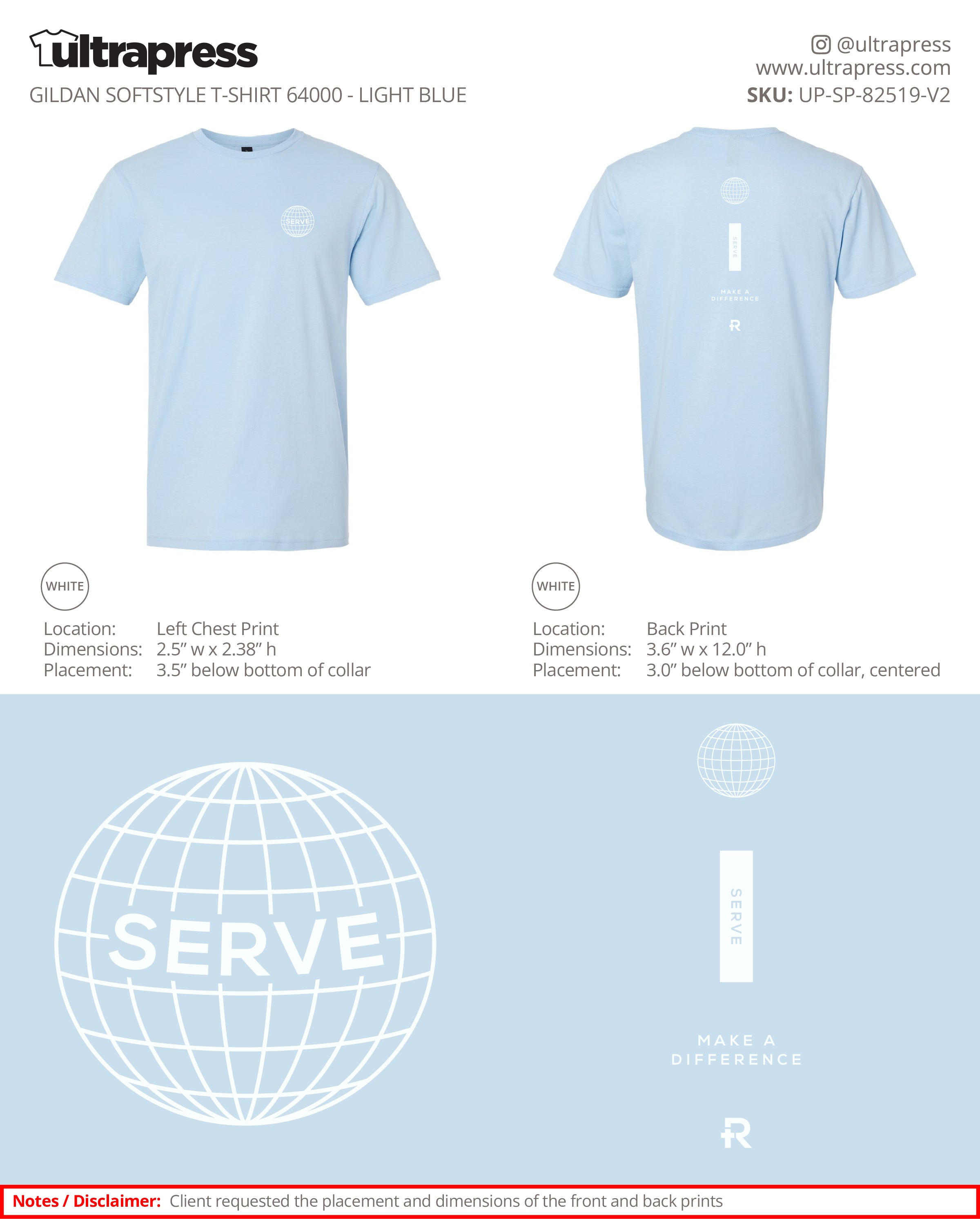 UP-SP-82519 Serve - Jessenia Gutierrez - 100 Min Qty - Package Deal (Bulk)