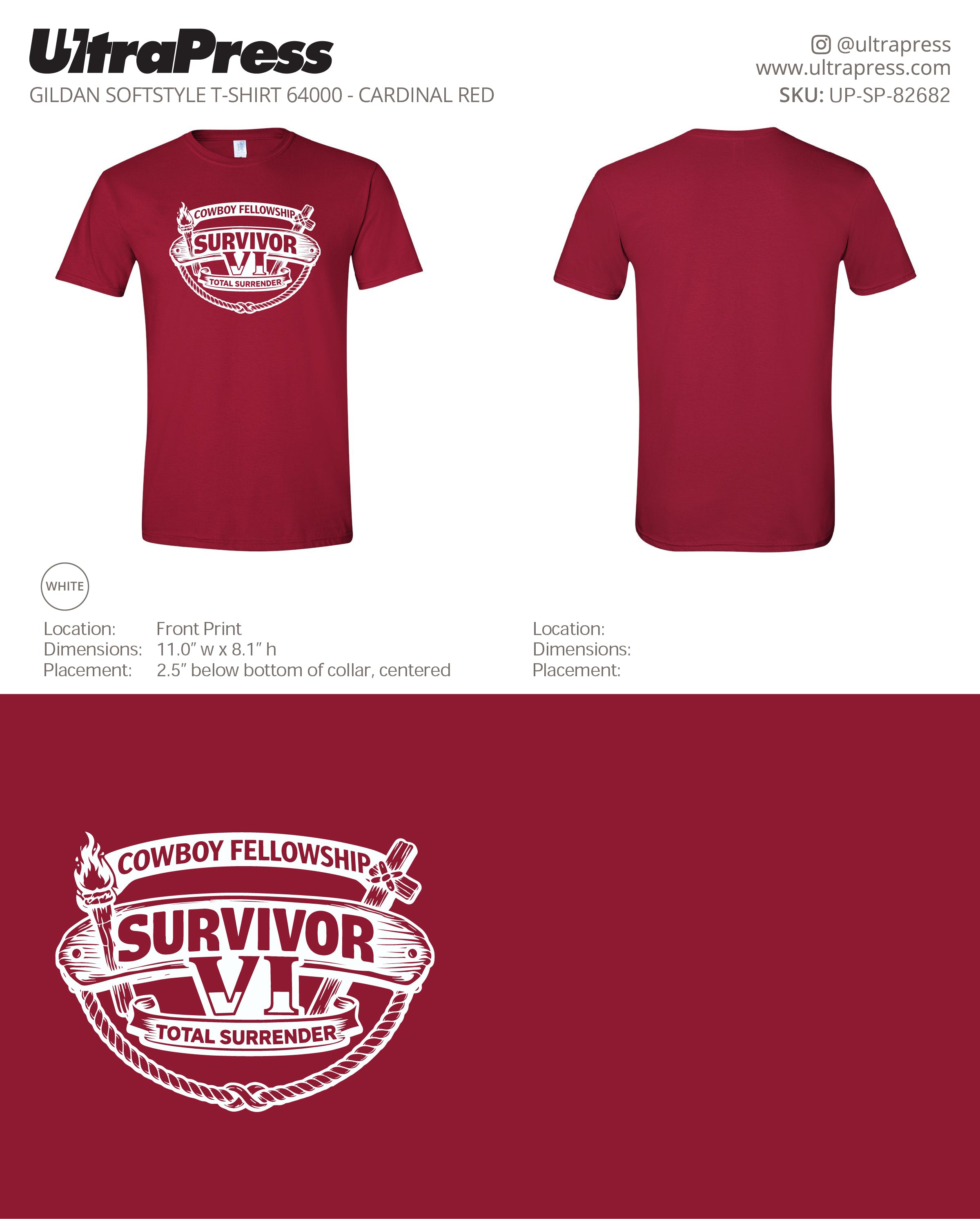 UP-SP-82682 Cowboy Fellowship Survivor - Phillip Puett - 100 Min Qty Package Deal (Bulk)
