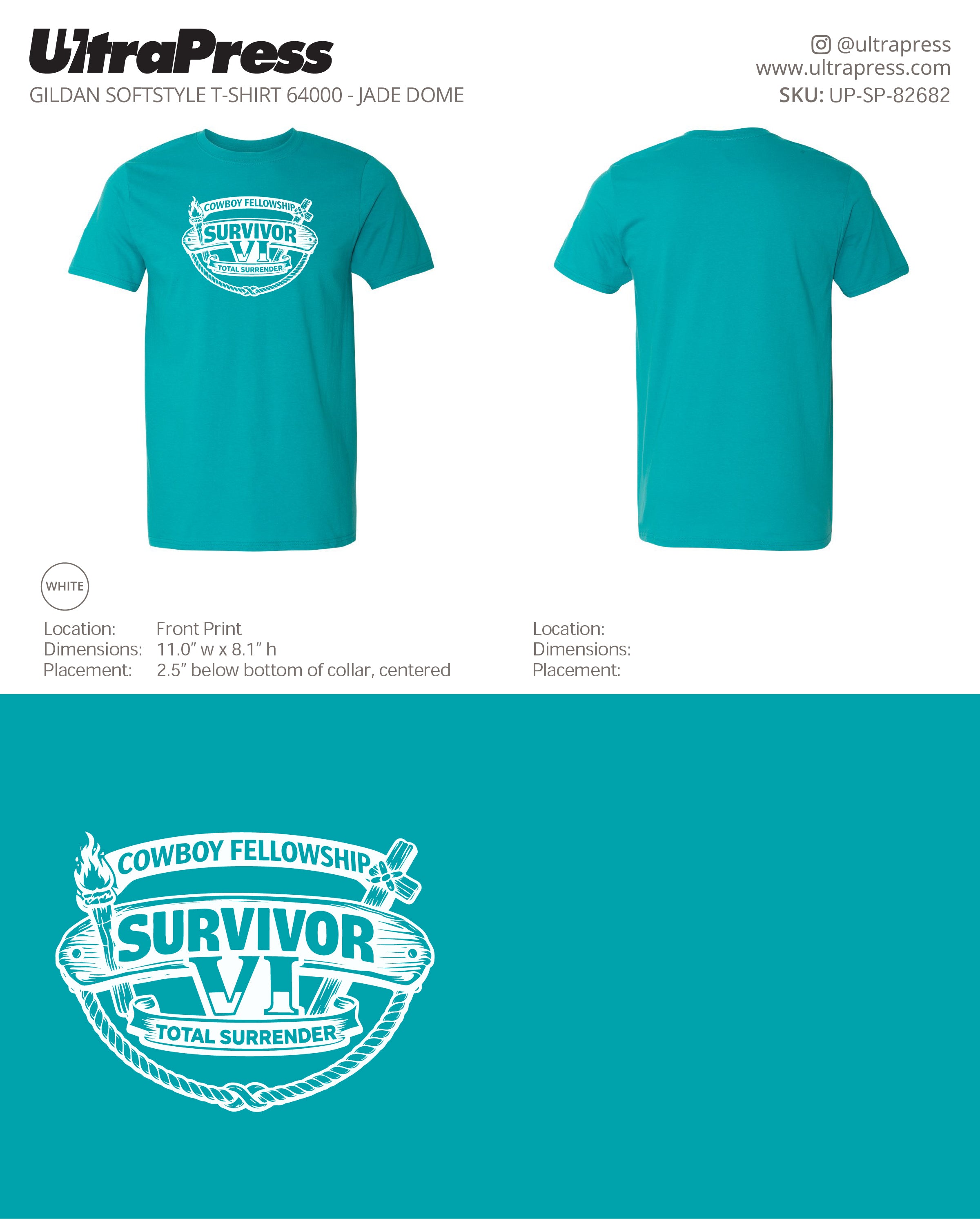 UP-SP-82682 Cowboy Fellowship Survivor - Phillip Puett - 100 Min Qty Package Deal (Bulk)