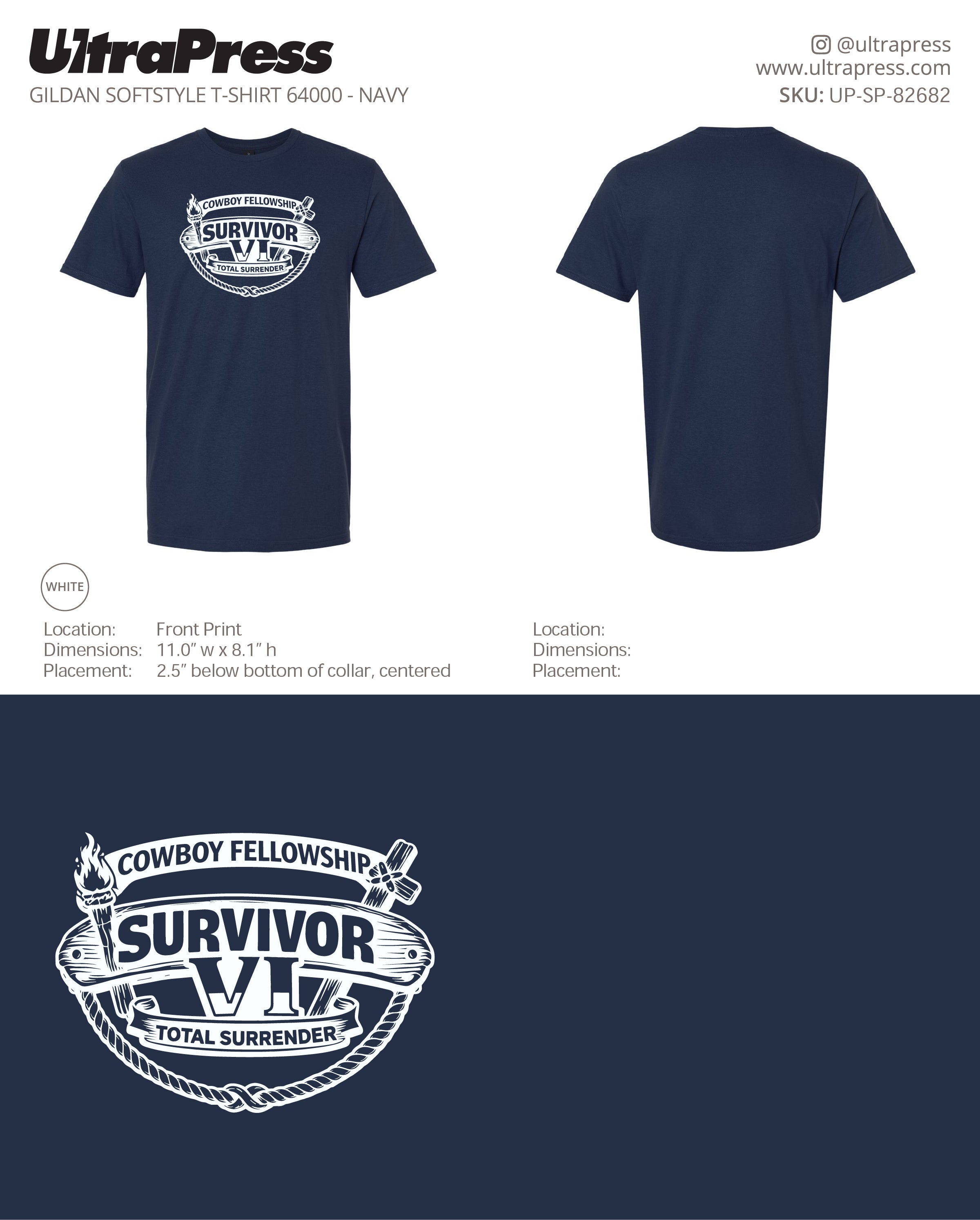 UP-SP-82682 Cowboy Fellowship Survivor - Phillip Puett - 100 Min Qty Package Deal (Bulk)