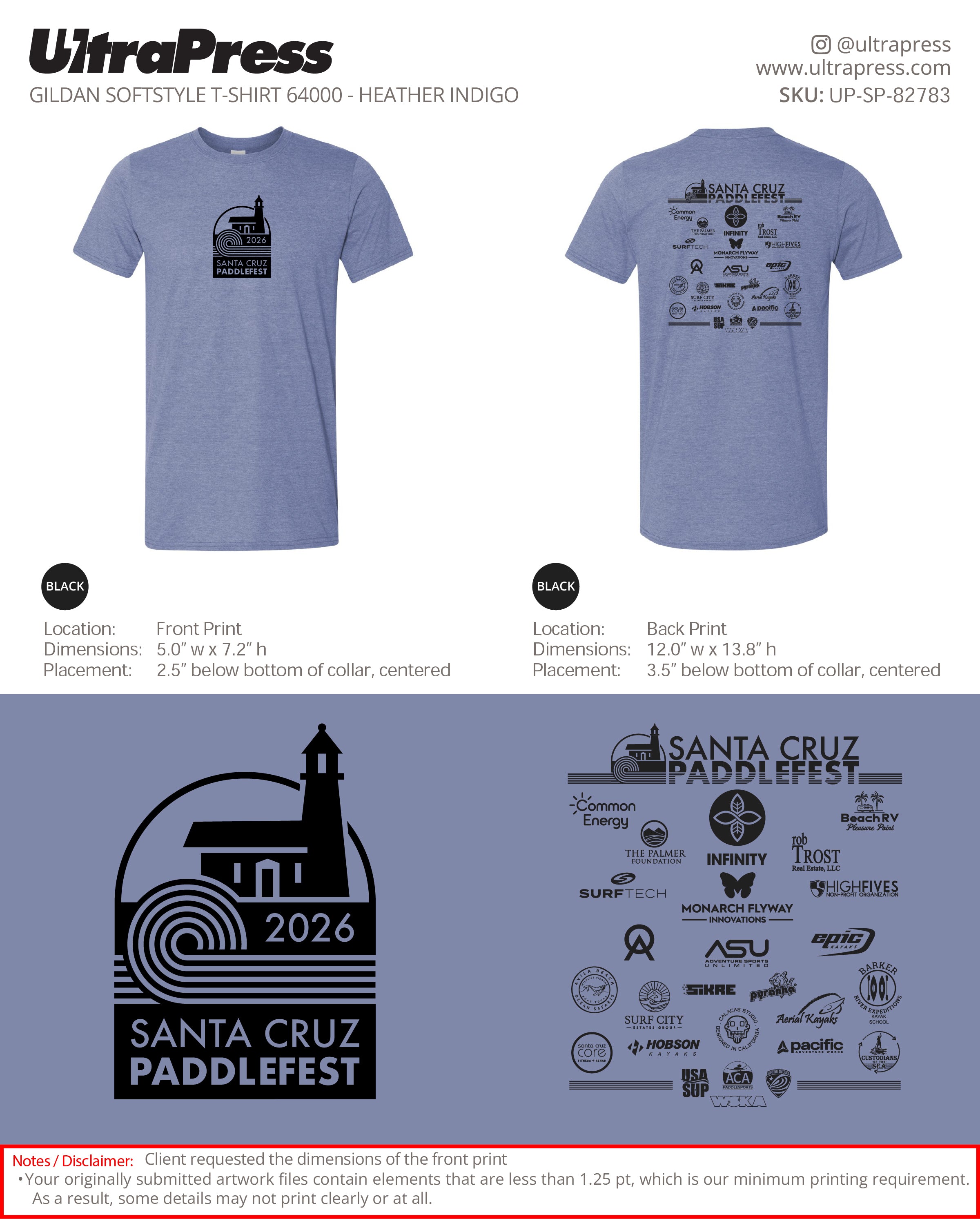 UP-SP-82783 Santa Cruz Paddlefest 2026 - Santa Cruz Paddlefest 100 Pieces Package Deal (Bulk)
