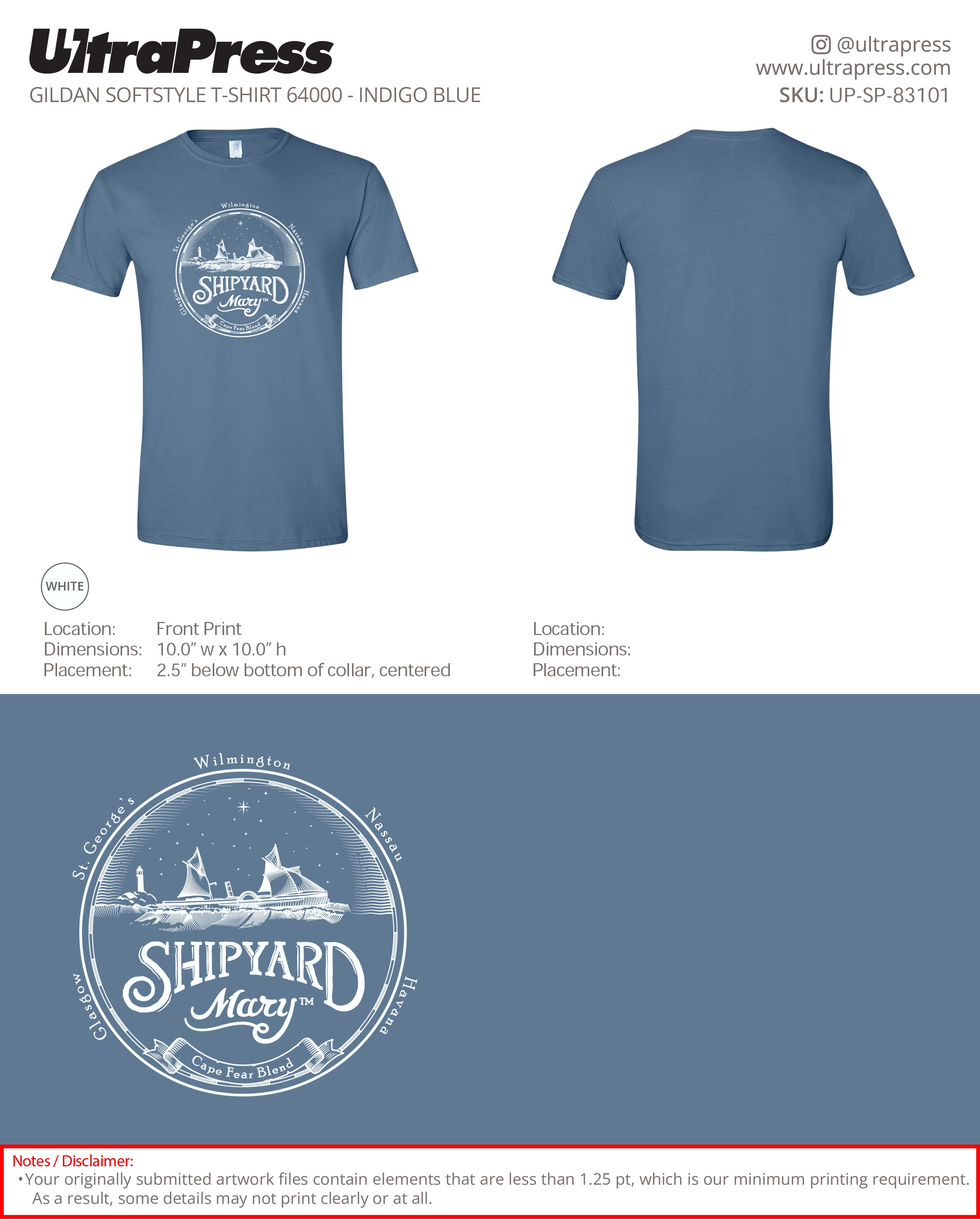 UP-SP-83101 Shipyard Mary - Christopher Jones 100 Min Qty (Bulk)