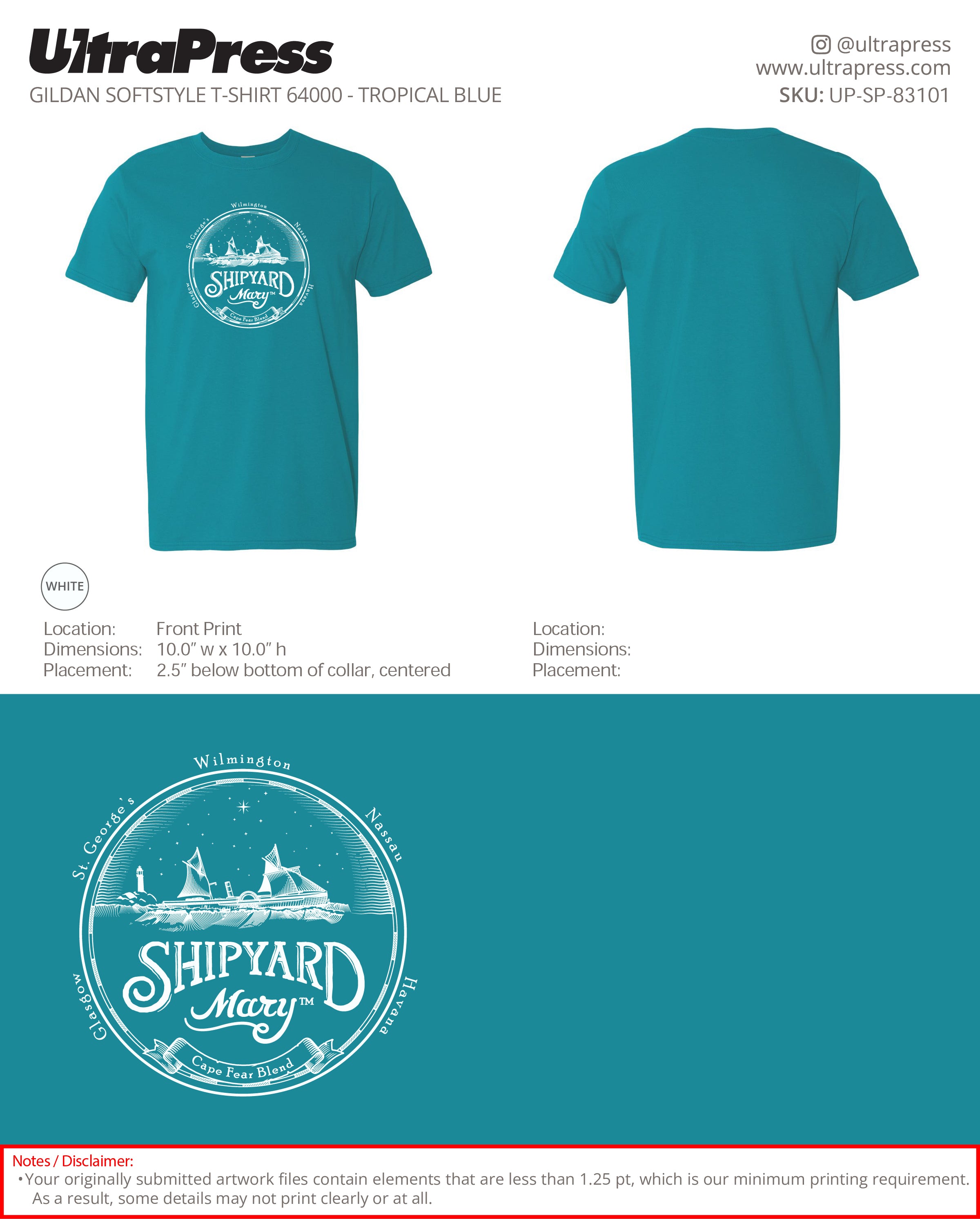 UP-SP-83101 Shipyard Mary - Christopher Jones 100 Min Qty (Bulk)