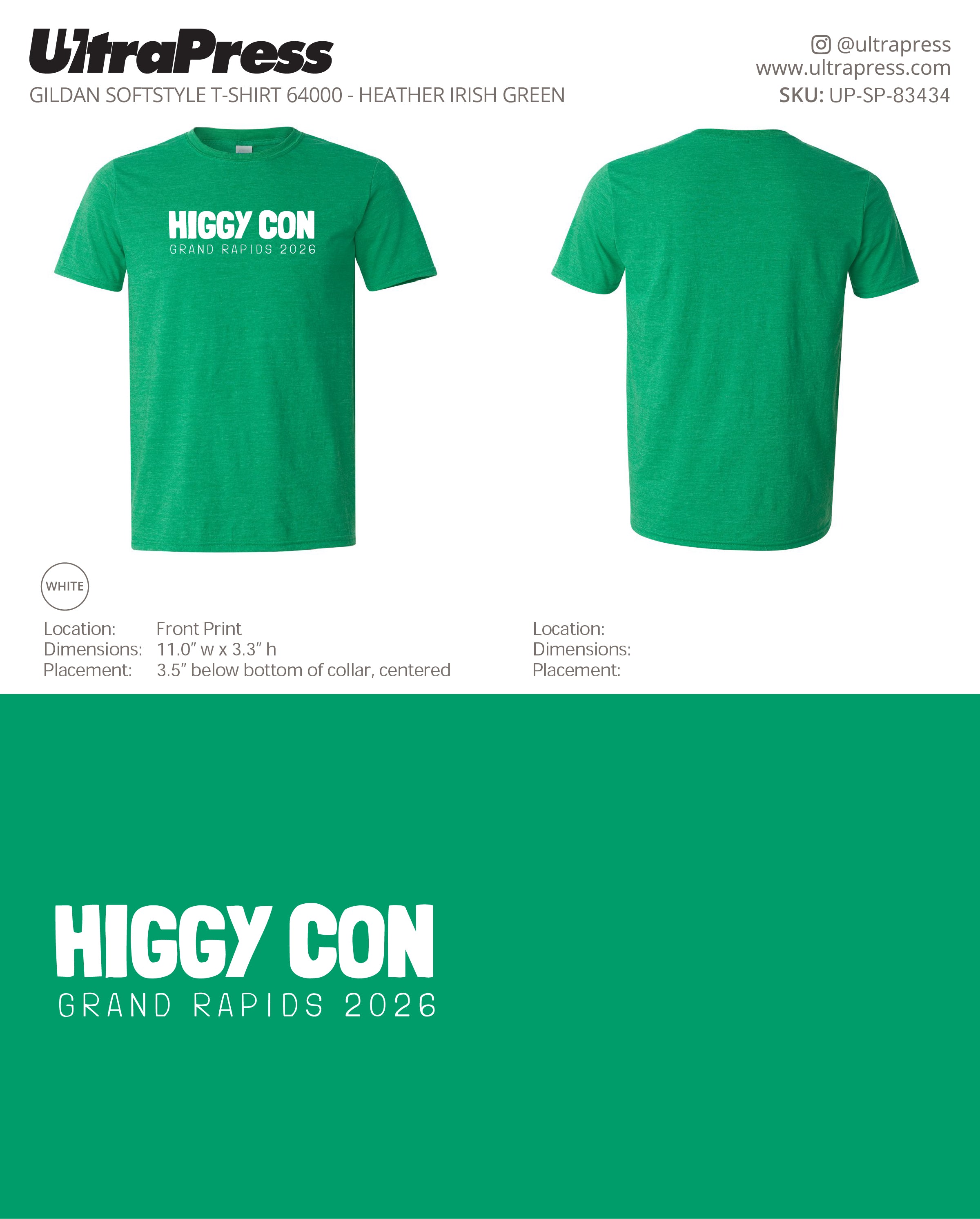 UP-SP-83434 Higgy Con Grand Rapids 2026 Adult - Higgy Bear 100 Min Qty (Bulk)