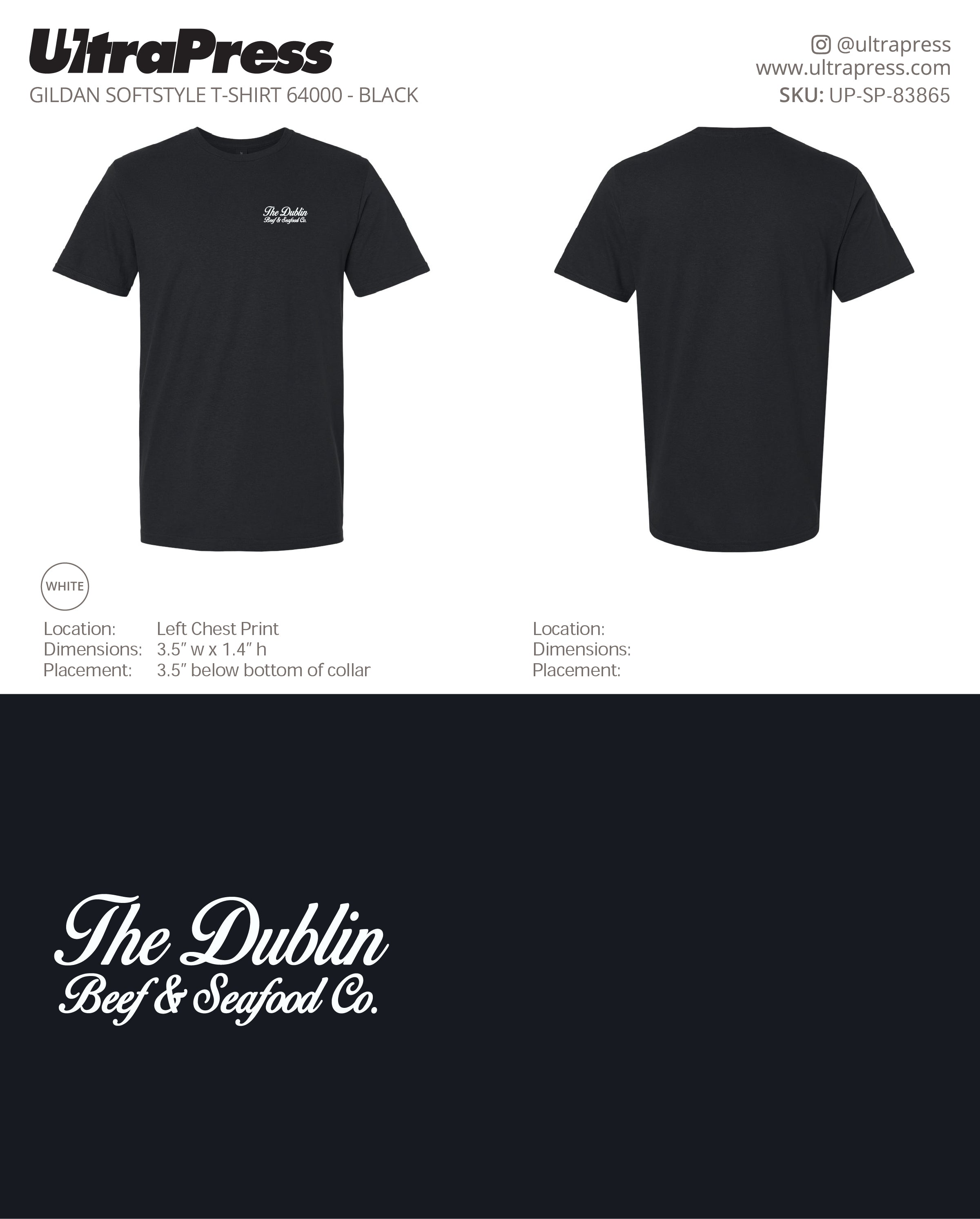 UP-SP-83865 The Dublin Beef & Seafood Co. - David Jurek 100 Min Qty (Bulk)