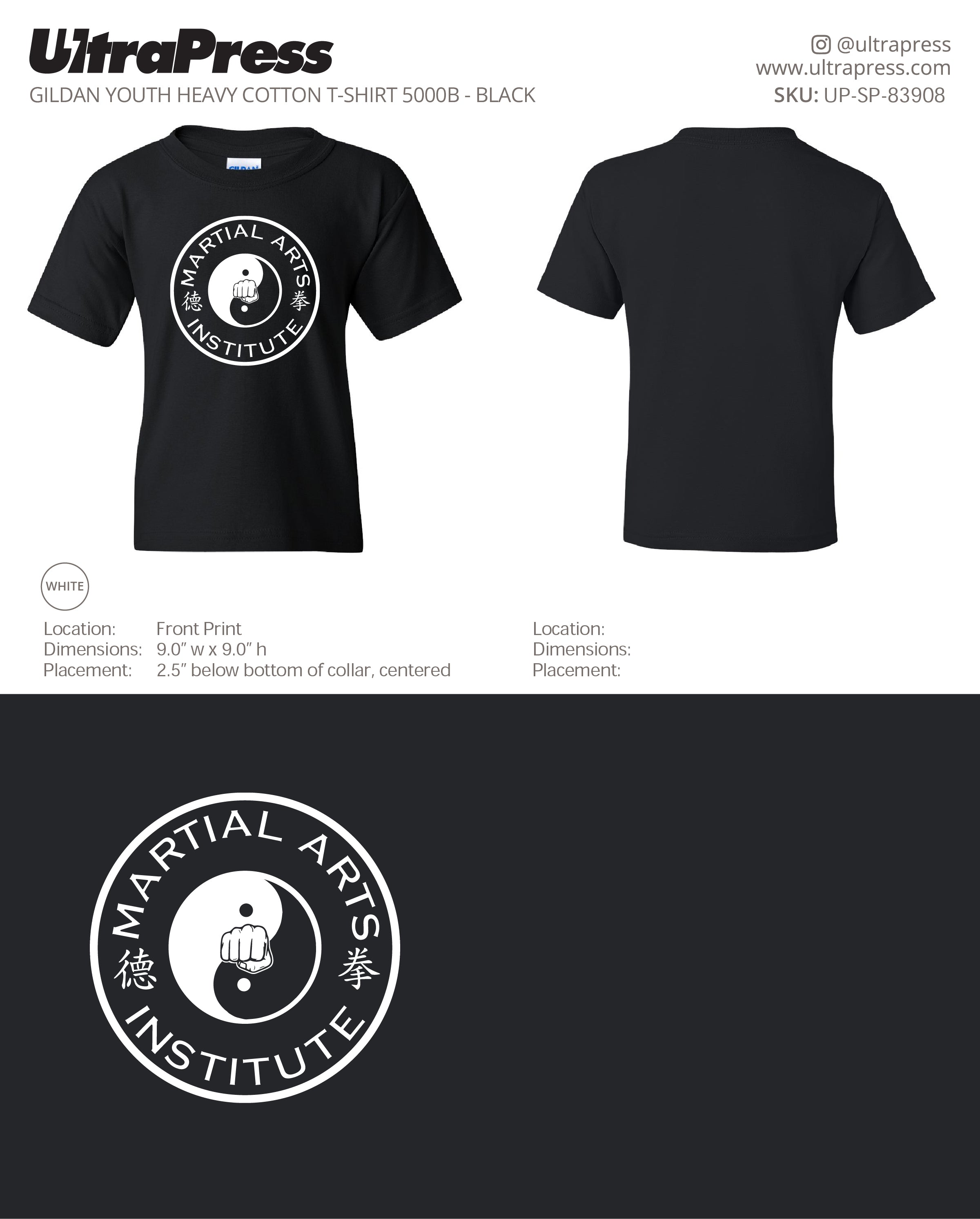 UP-SP-83908 Martial Arts Institute - David Benson 100 Min Qty (Bulk)