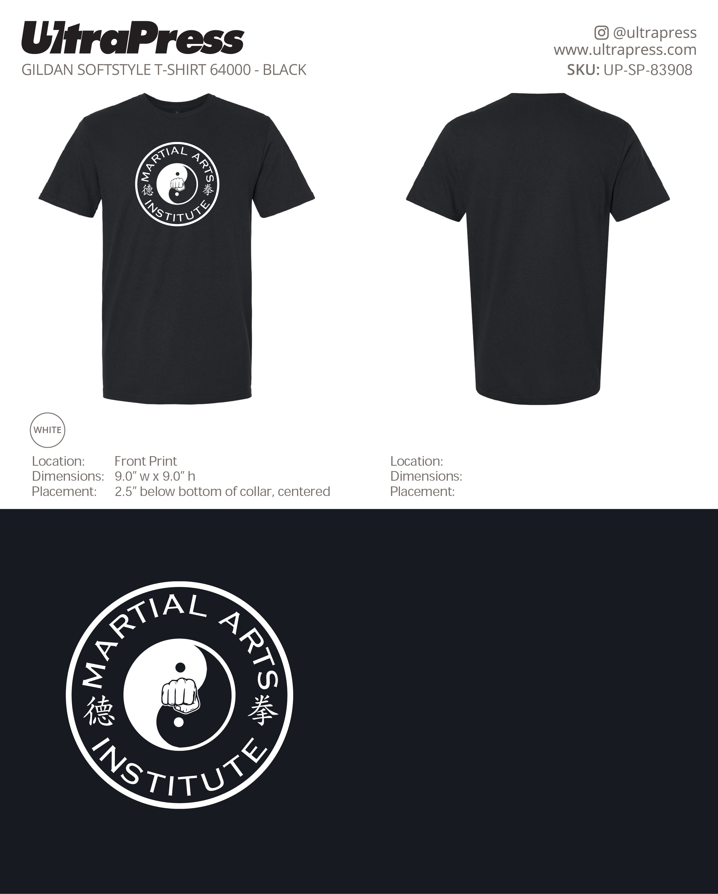 UP-SP-83908 Martial Arts Institute - David Benson 100 Min Qty (Bulk)