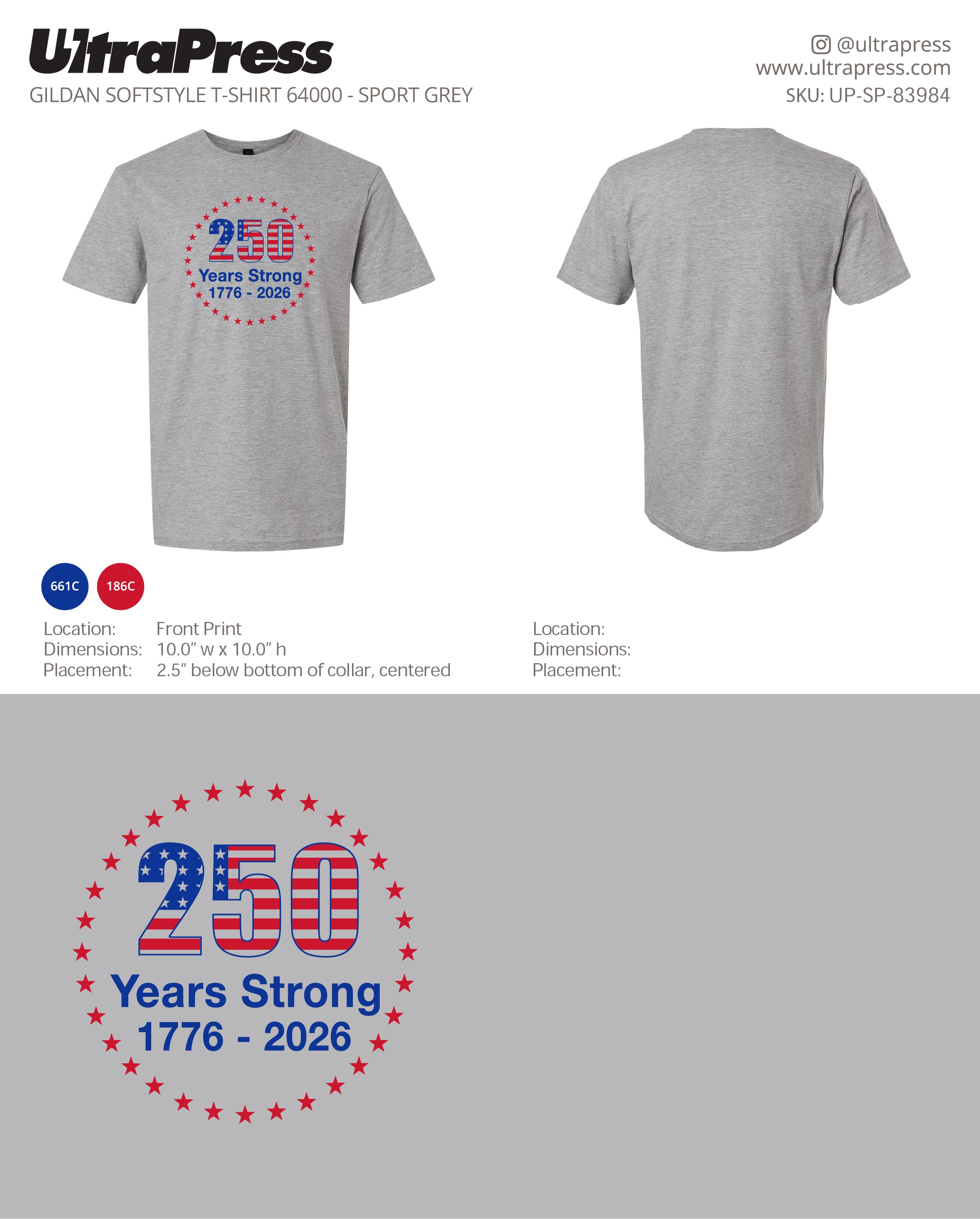 UP-SP-83984 250 Years Strong - Beth VanDyke - 50 Min Qty (Bulk)