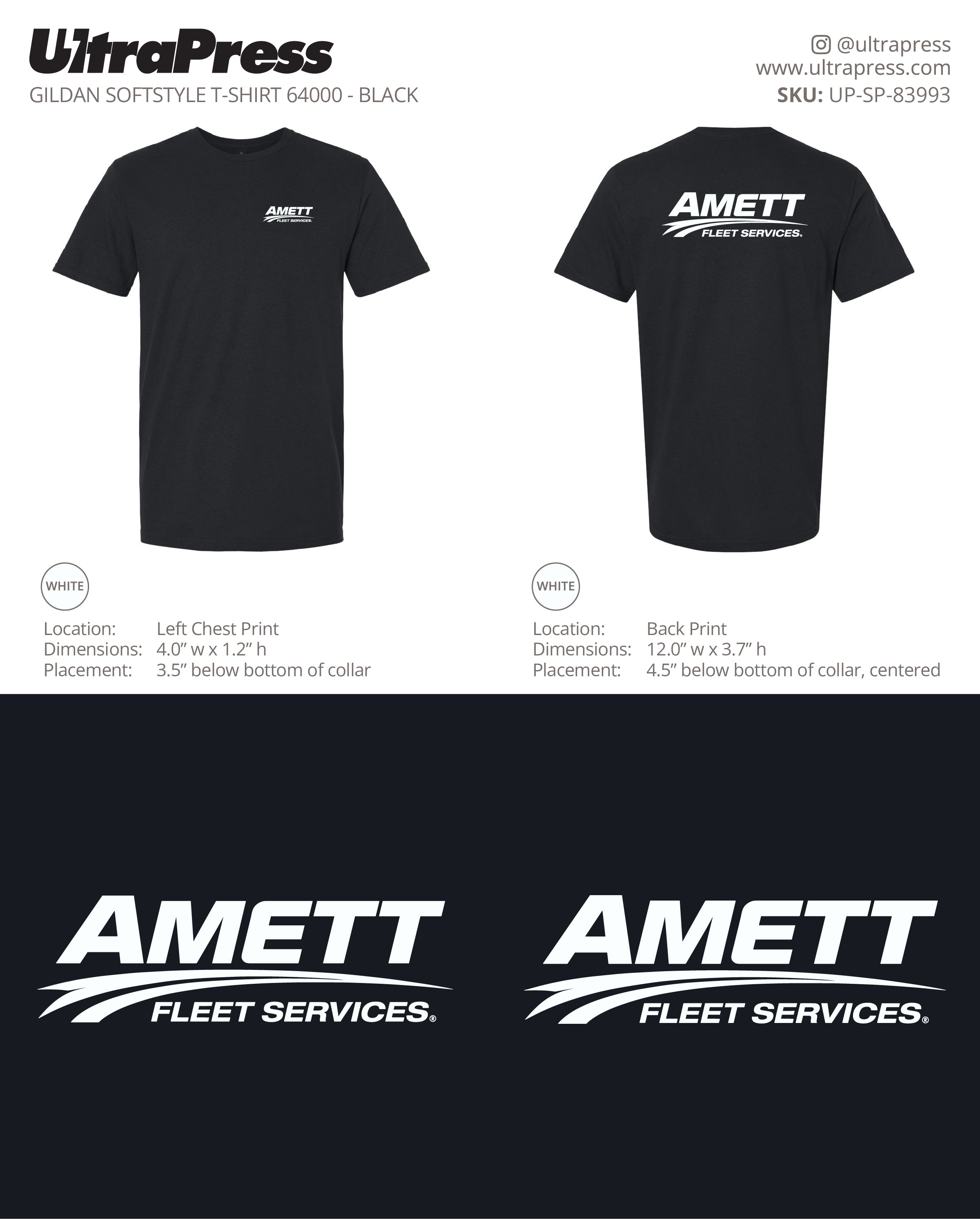 UP-SP-83993 Amett Fleet Services - Rhonda Elshatanofy 100 Min Qty (Bulk)