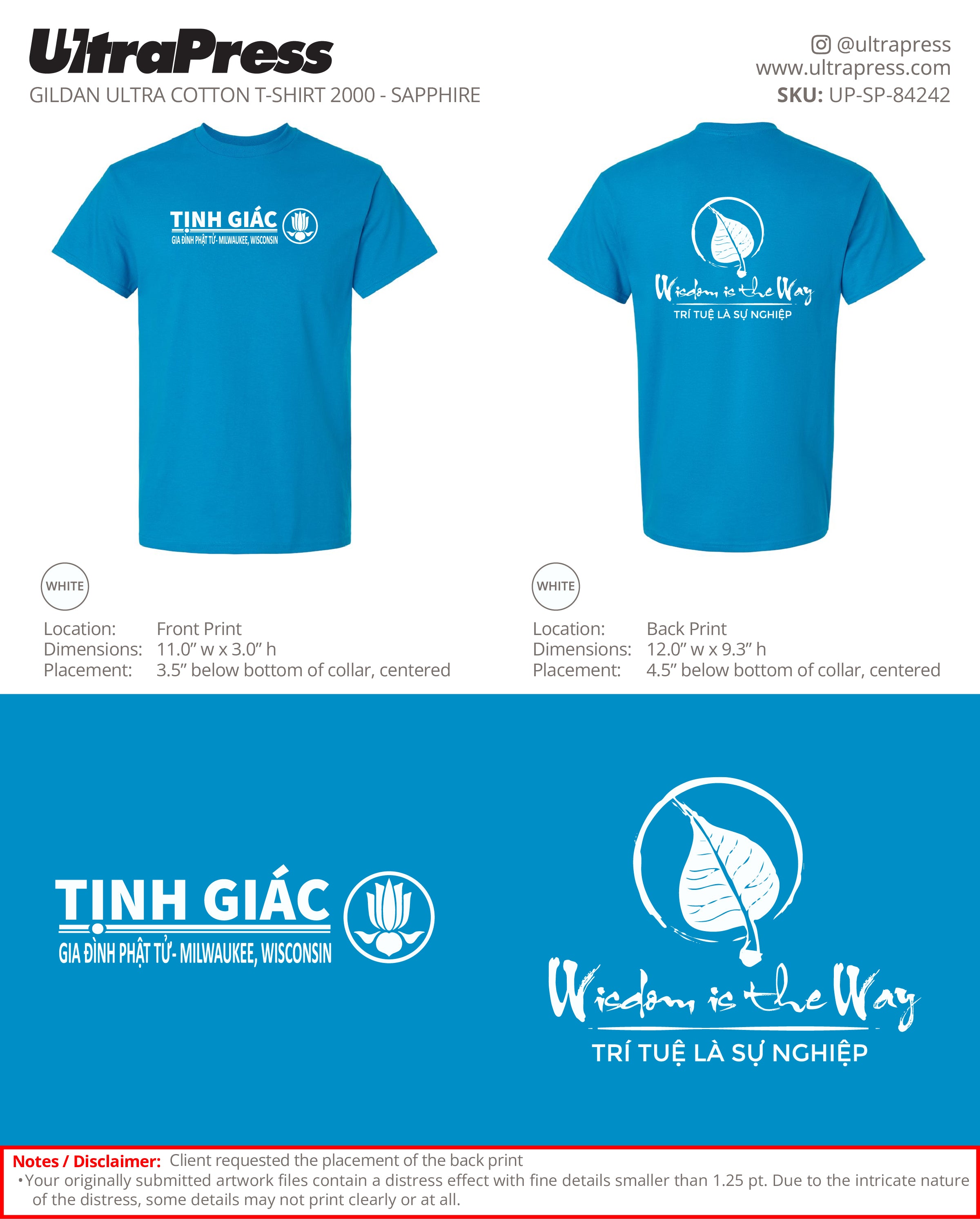 UP-SP-84242 Tinh Giac Wisdom is the Way - Shannyn Le - 100 Min Qty Package Deal (Bulk)