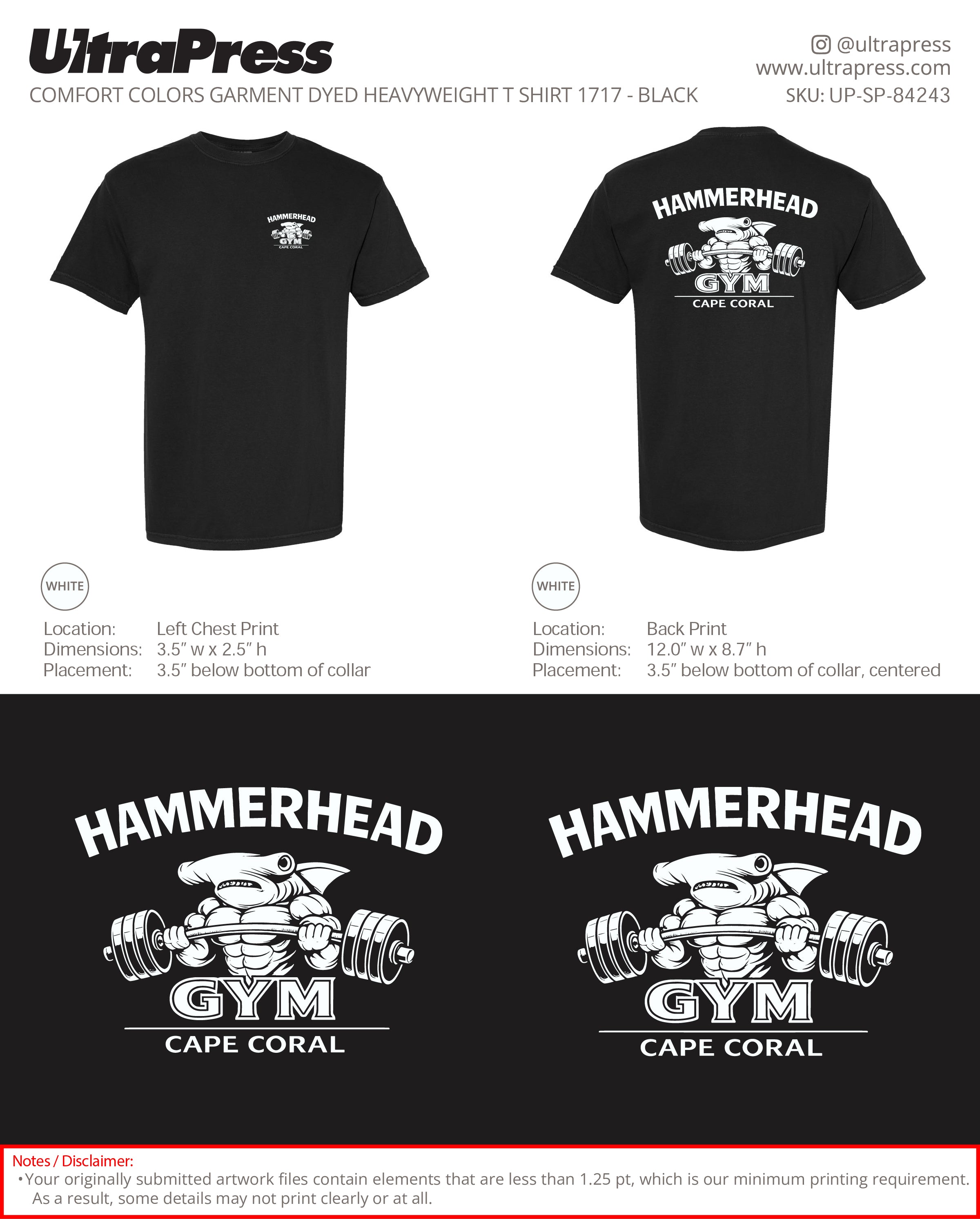 UP-SP-84243 Hammerhead Gym - Josie Sichert 24 Min Qty (Bulk)