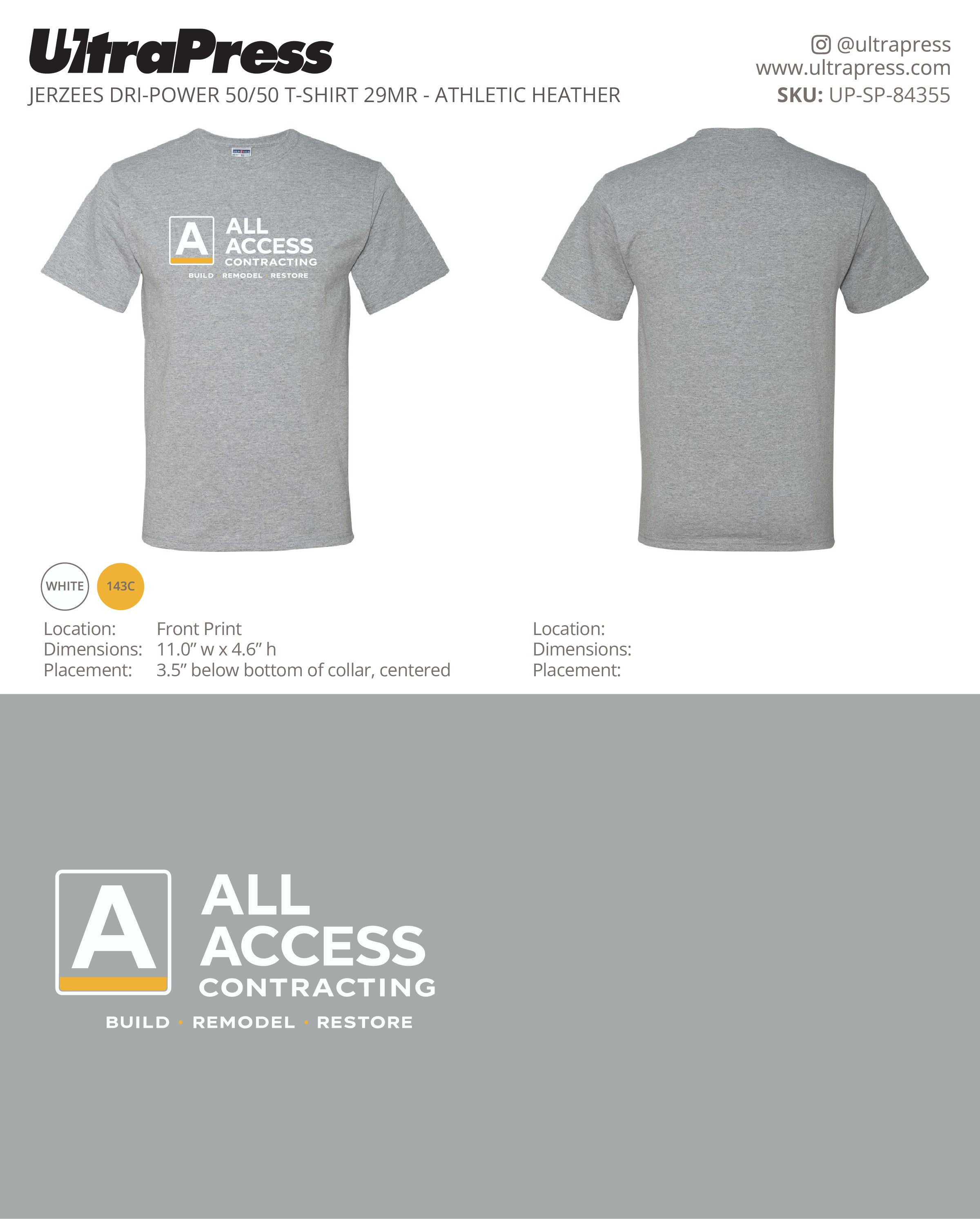UP-SP-84355 All Access Contracting - Ben Hall-Volpenhein 24 Min Qty (Bulk)