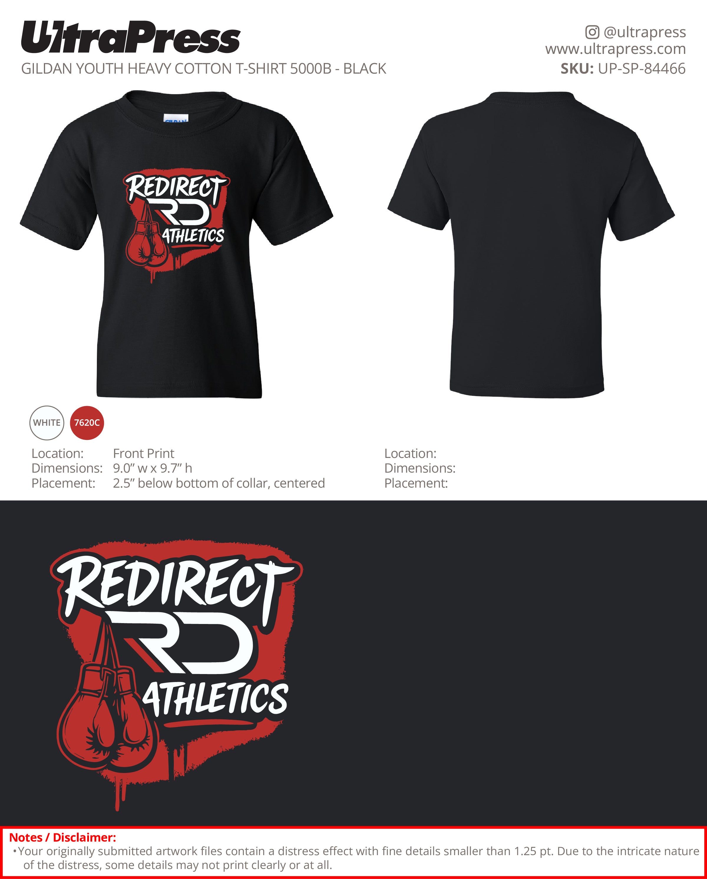 UP-SP-84466 Redirect Athletics Youth Shirts - Tisha LaGrone - 24 Min Qty (Bulk)