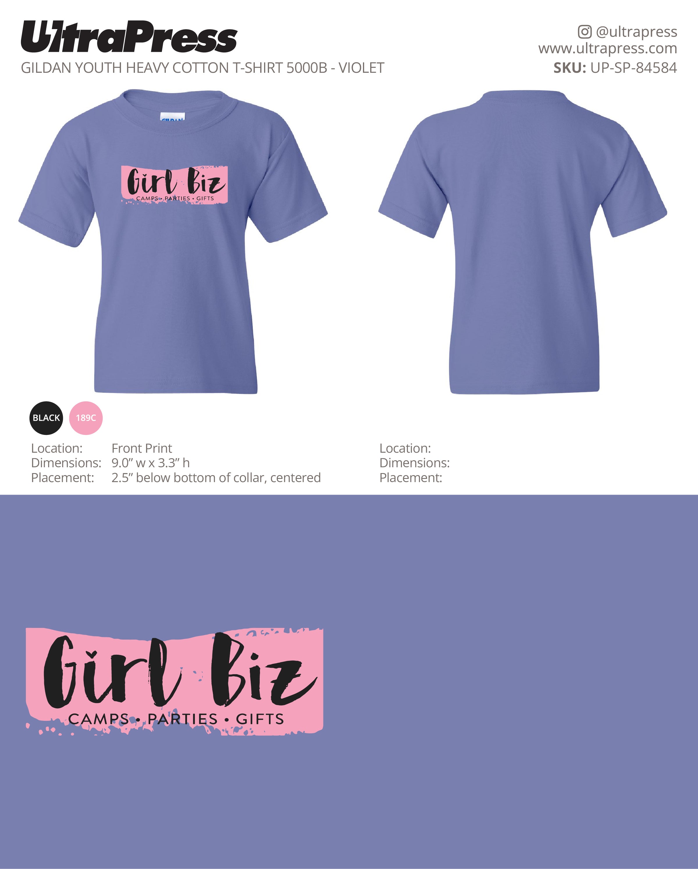 UP-SP-84584 Girl Biz - Shipping Couvillion 100 Min Qty (Bulk)