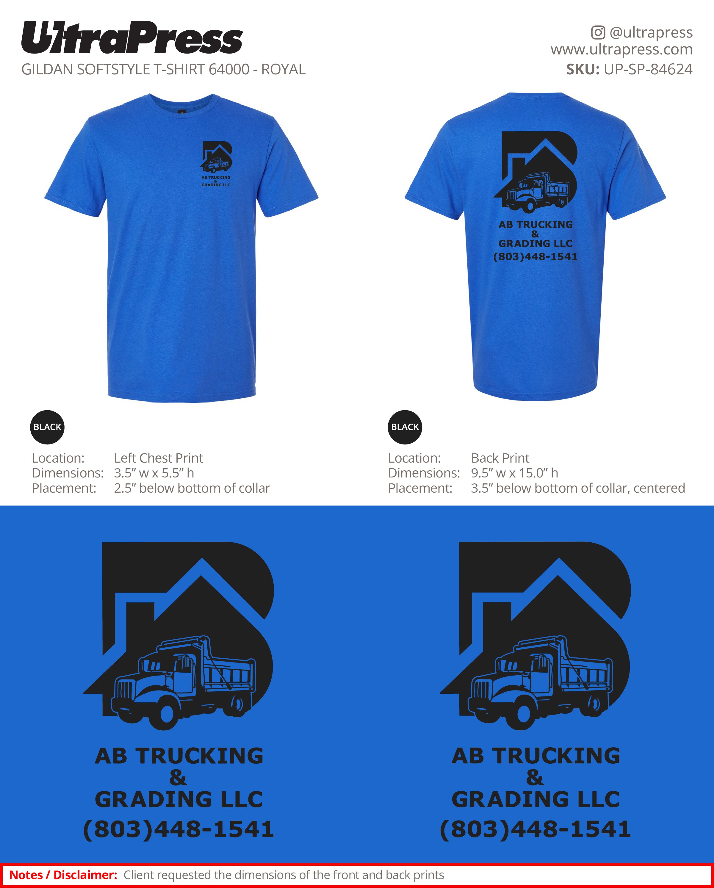 UP-SP-84624 AB Trucking - Brad Smith - 50 Min Qty Package Deal (Bulk)