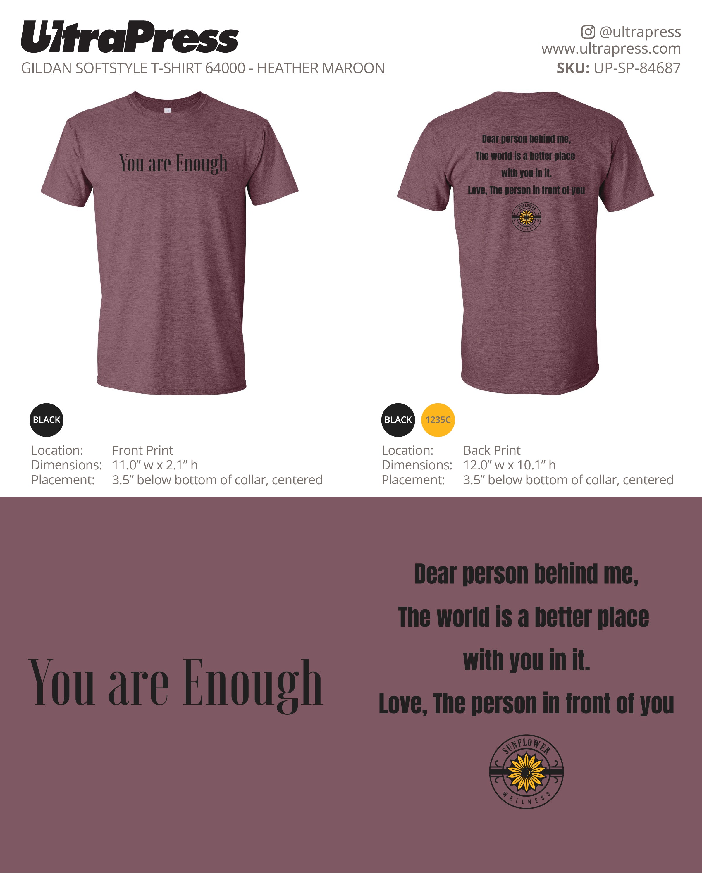 UP-SP-84687 You Are Enough - Crystal Leis - 100 Min Qty - Package Deal (Bulk)