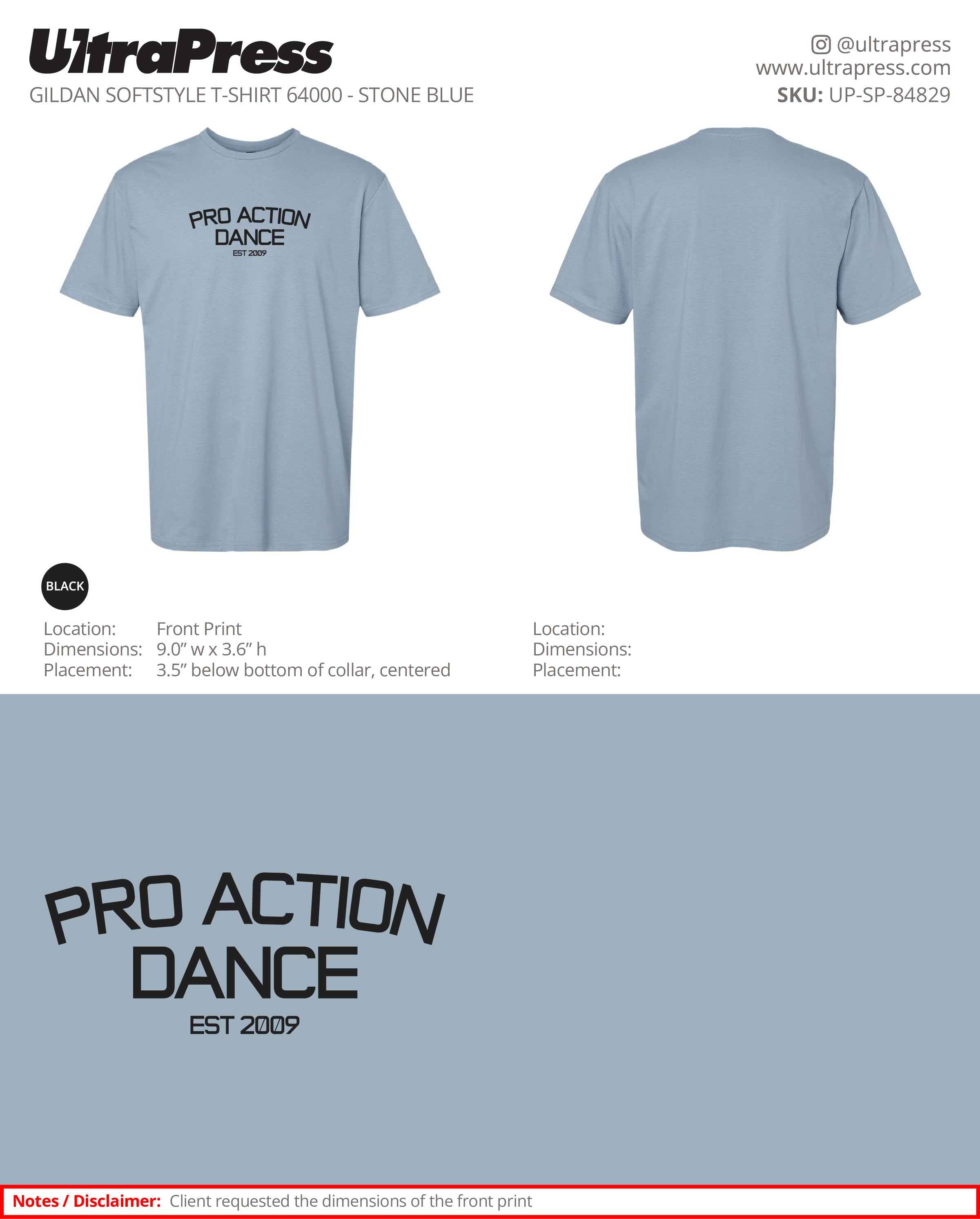 UP-SP-84829 Pro Action Dance - 100 Min Qty - Package Deal (Bulk)