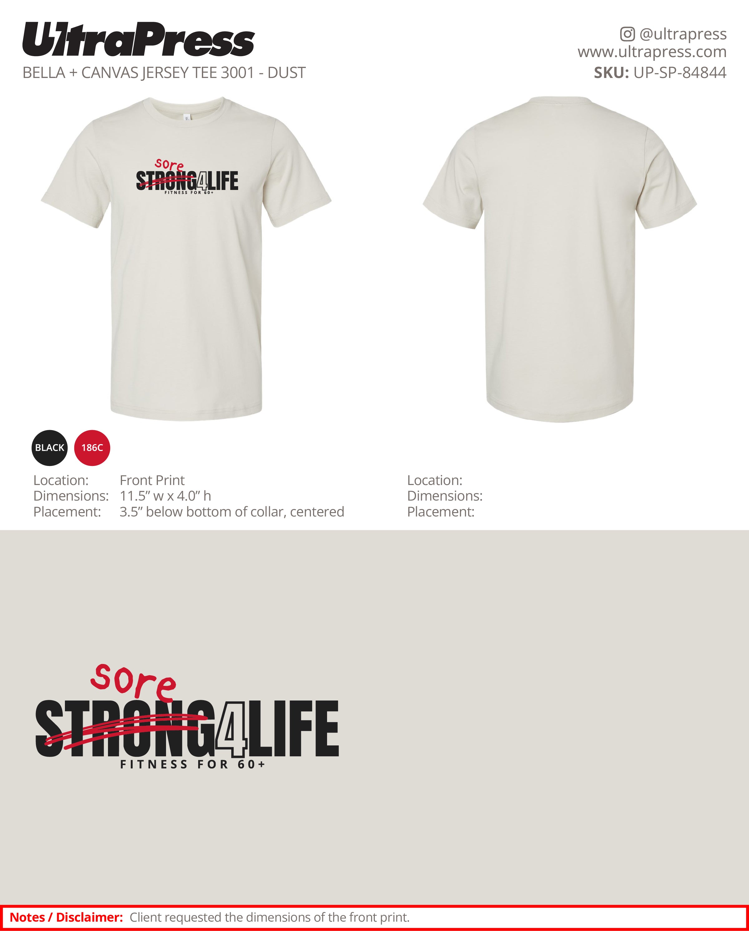 UP-SP-84844 Strong4Life - Charlotte Hickingbottom 35 Min Qty (Bulk)