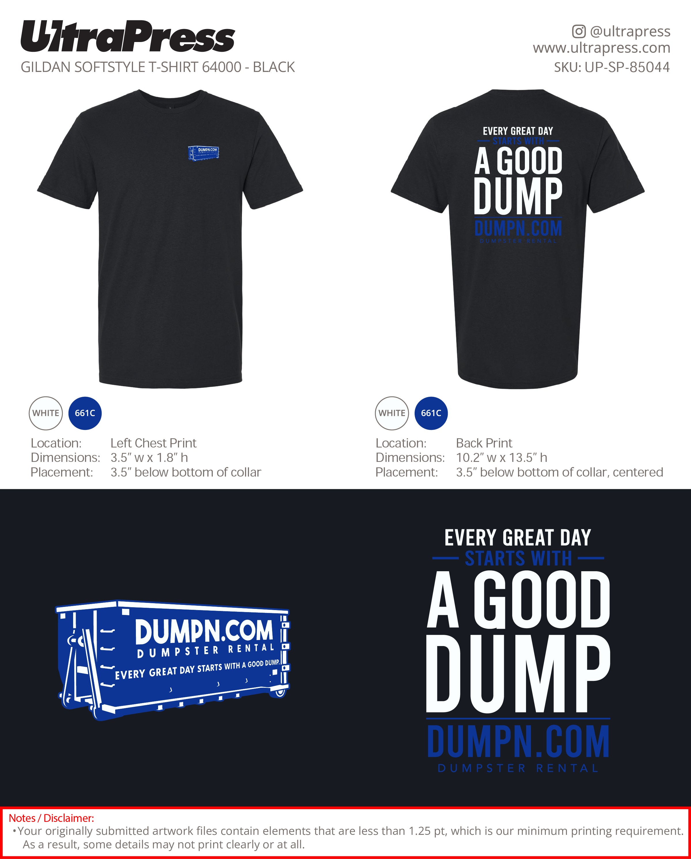 UP-SP-85044 DUMPN.COM Dumpster Rental - Zayden Garcia 100 Min Qty (Bulk)