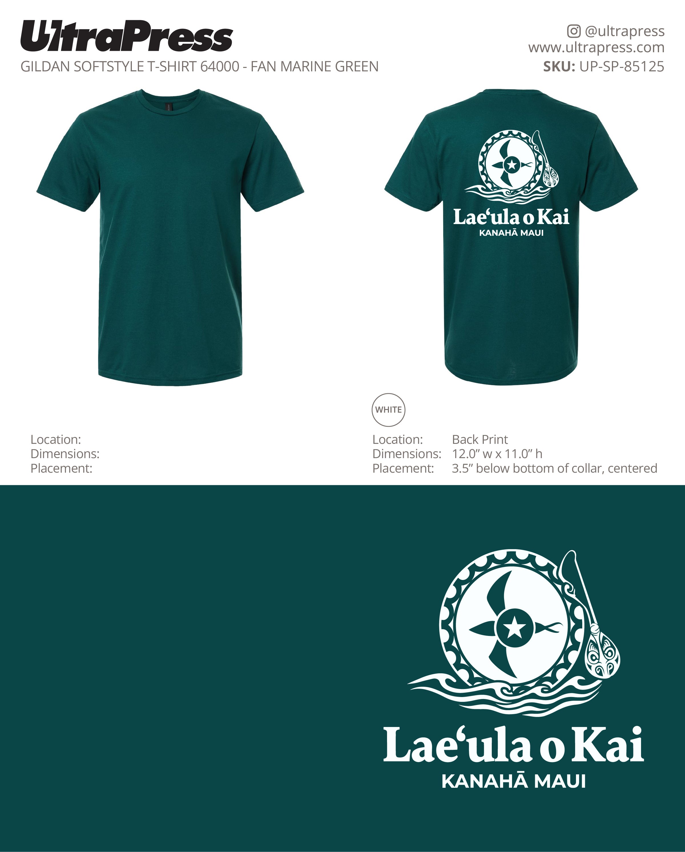 UP-SP-85125 Lae ula o Kai Adult Shirt - Mari 100 Pieces Package Deal (Bulk)