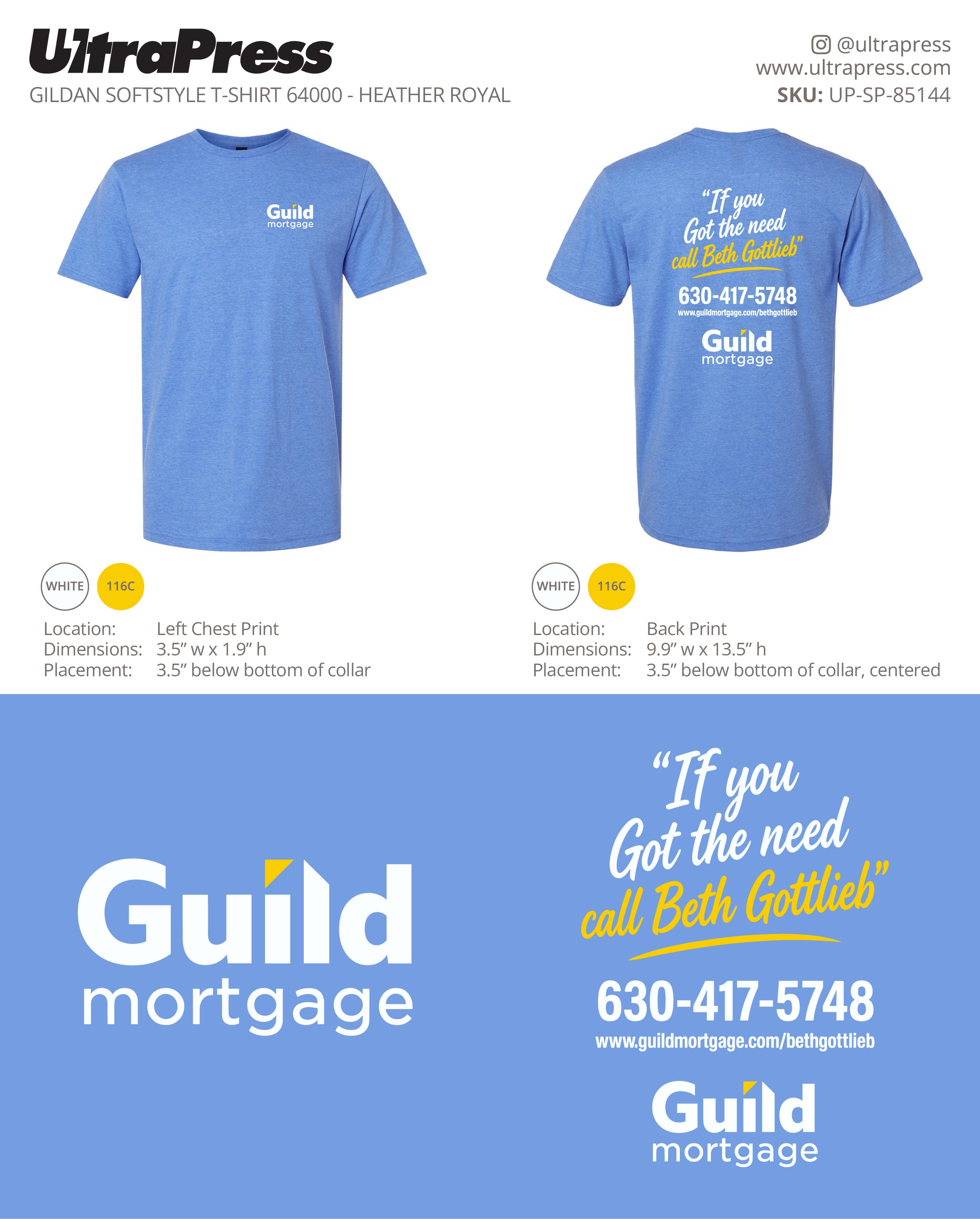 UP-SP-85144 Guild Mortgage - Beth Gottlieb 100 Min Qty (Bulk)